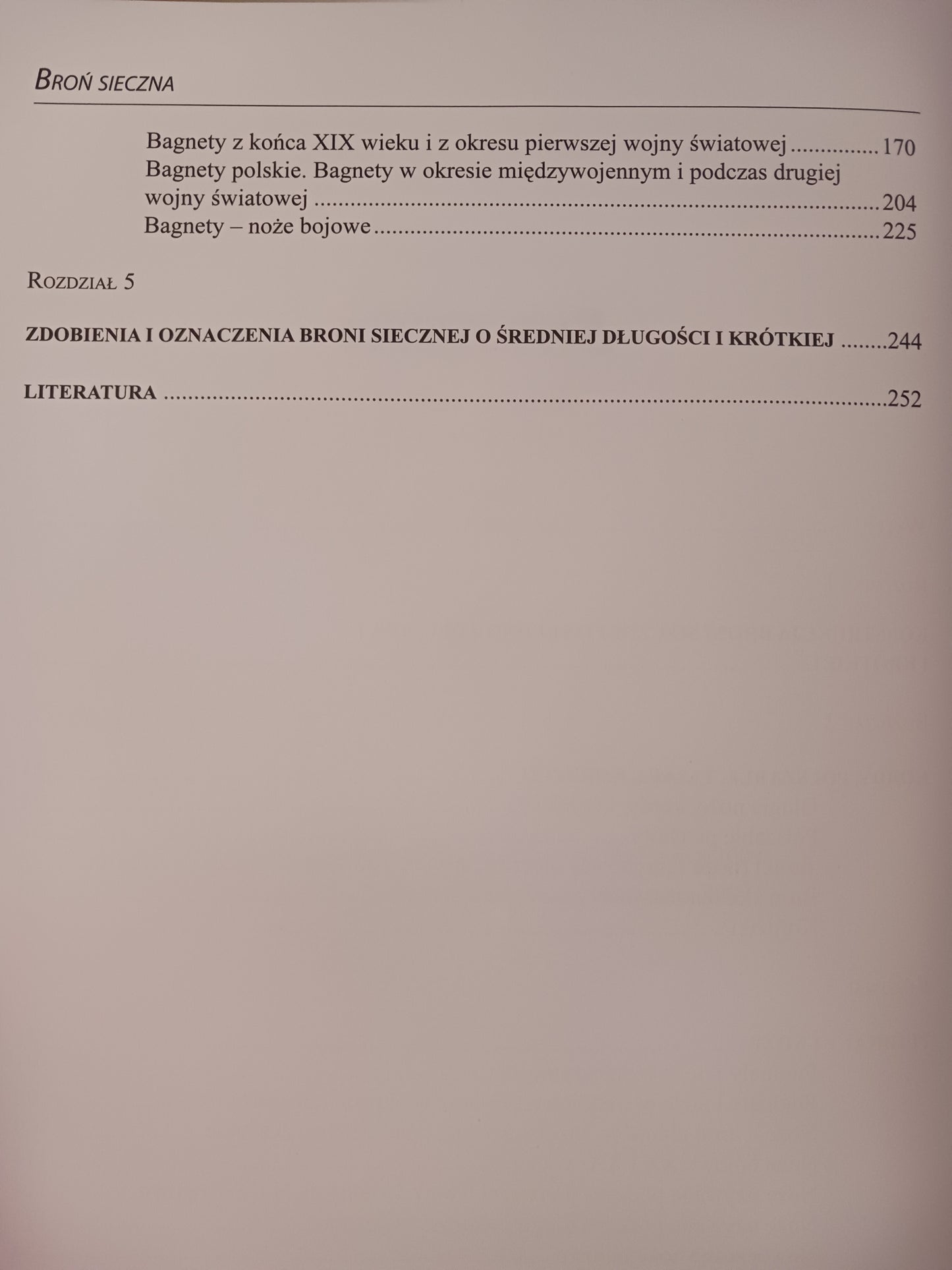 Historia broni siecznej Tadeusz Królikiewicz