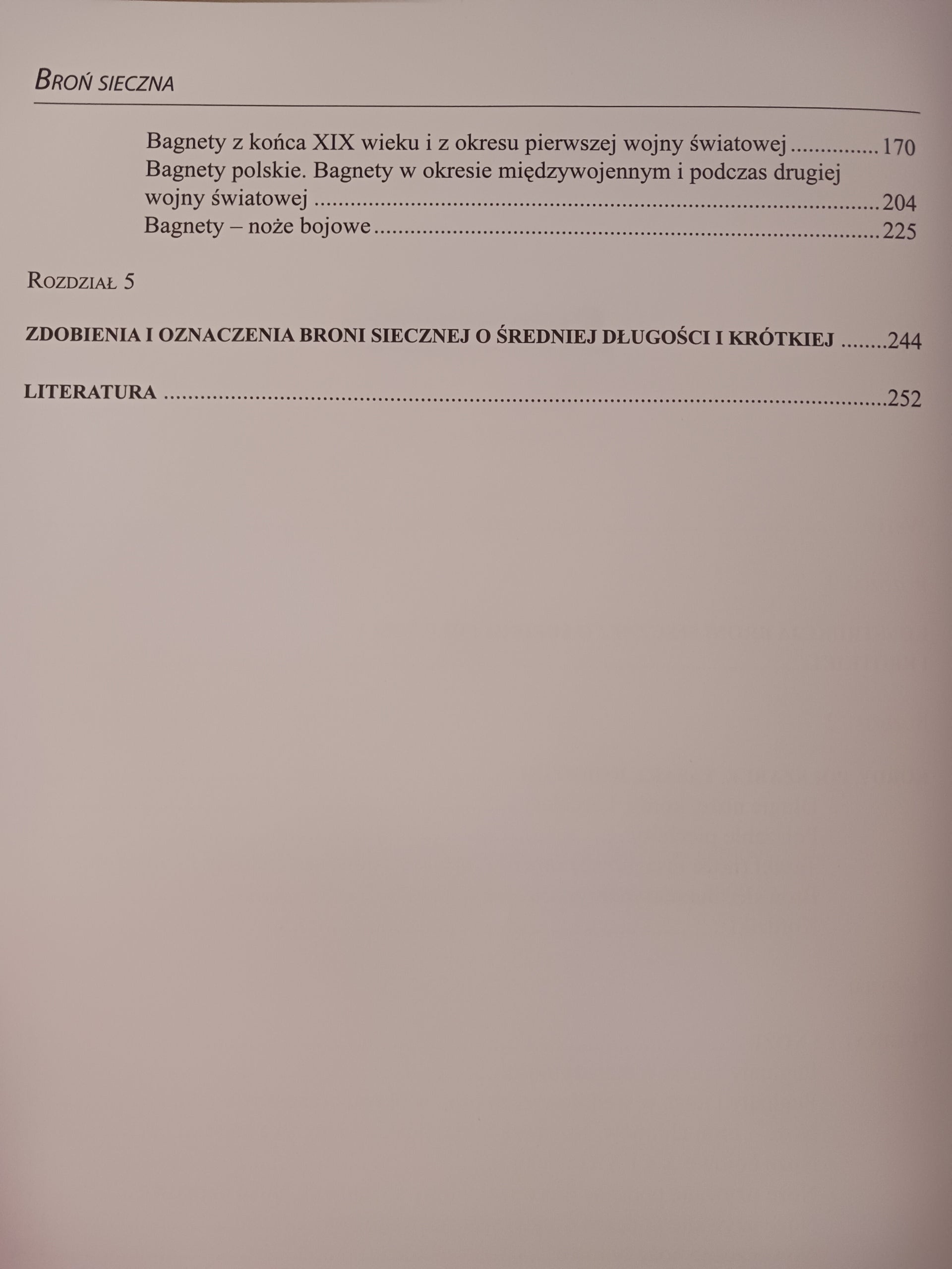 Historia broni siecznej Tadeusz Królikiewicz