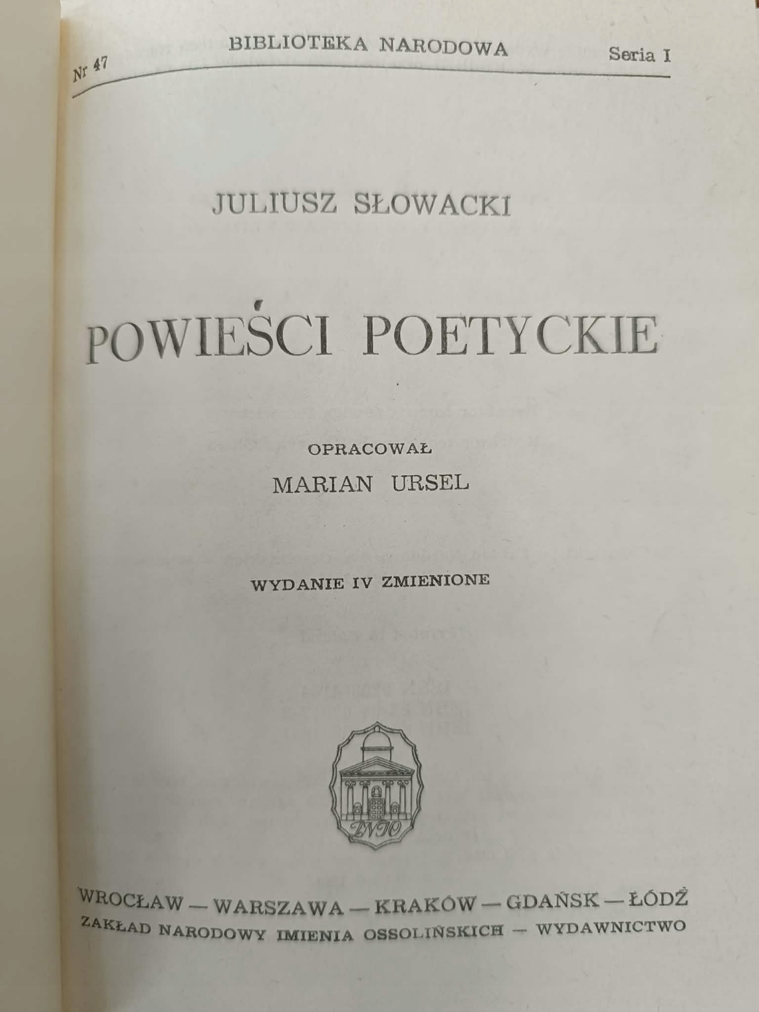 Biblioteka Narodowa, zestaw 24 książek [Niemcewicz, Gall, Pasek, Słowacki]