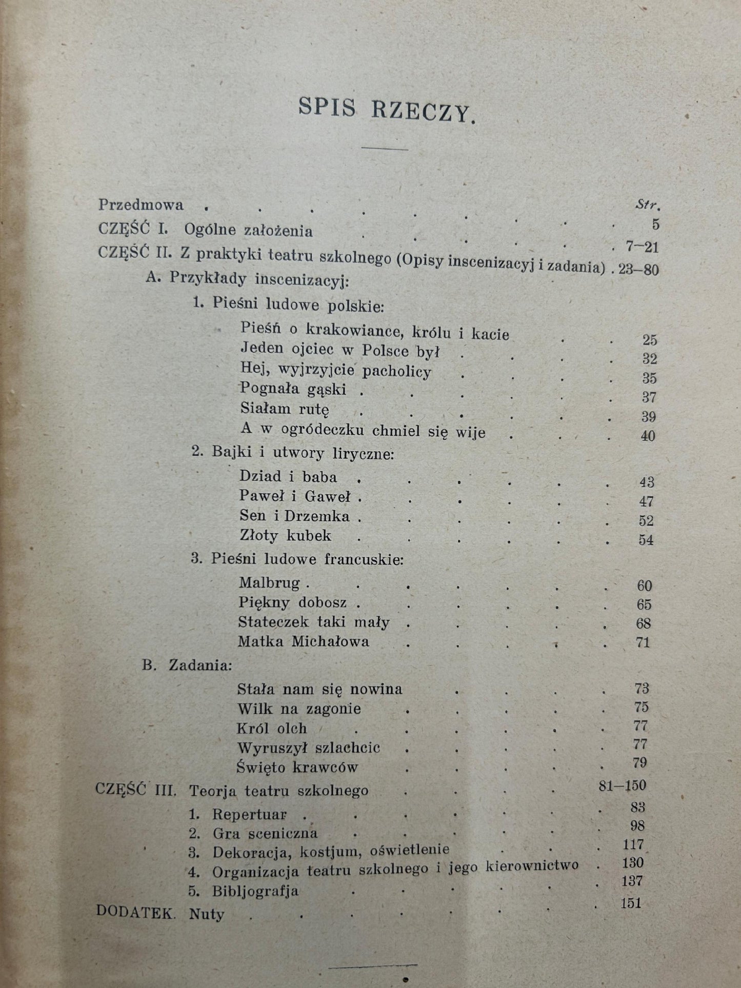 Teatr szkolny - Lucjusz Komarnicki [1926 r.]
