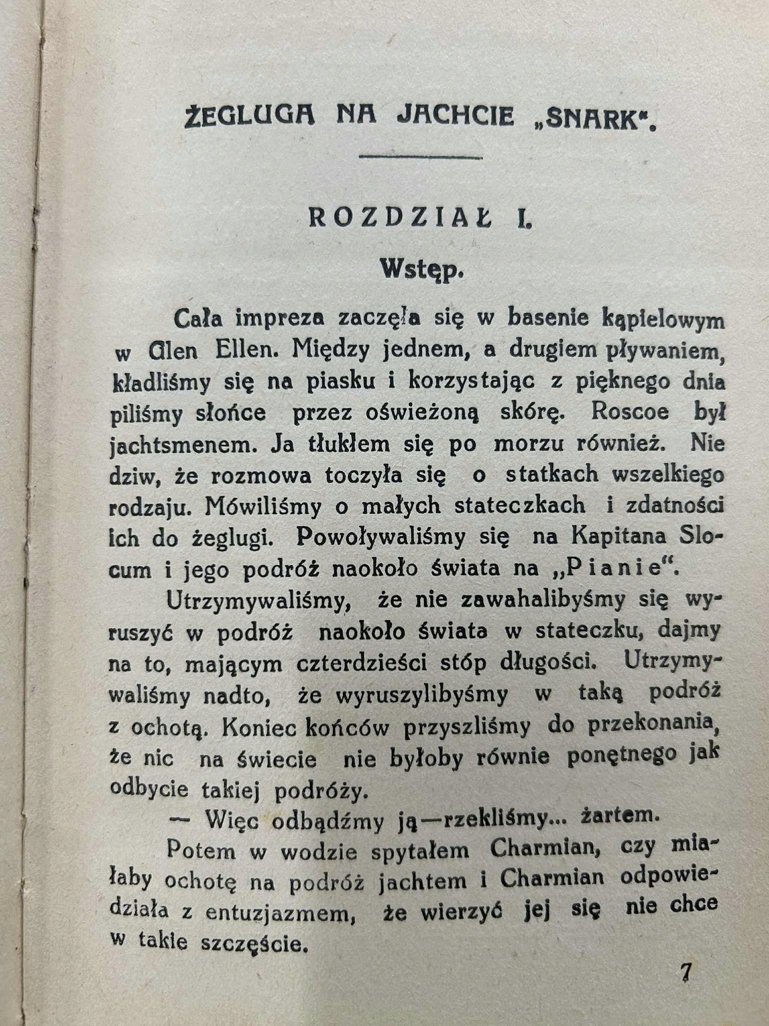 Żegluga na jachcie "Snark" Tom I - Jack London