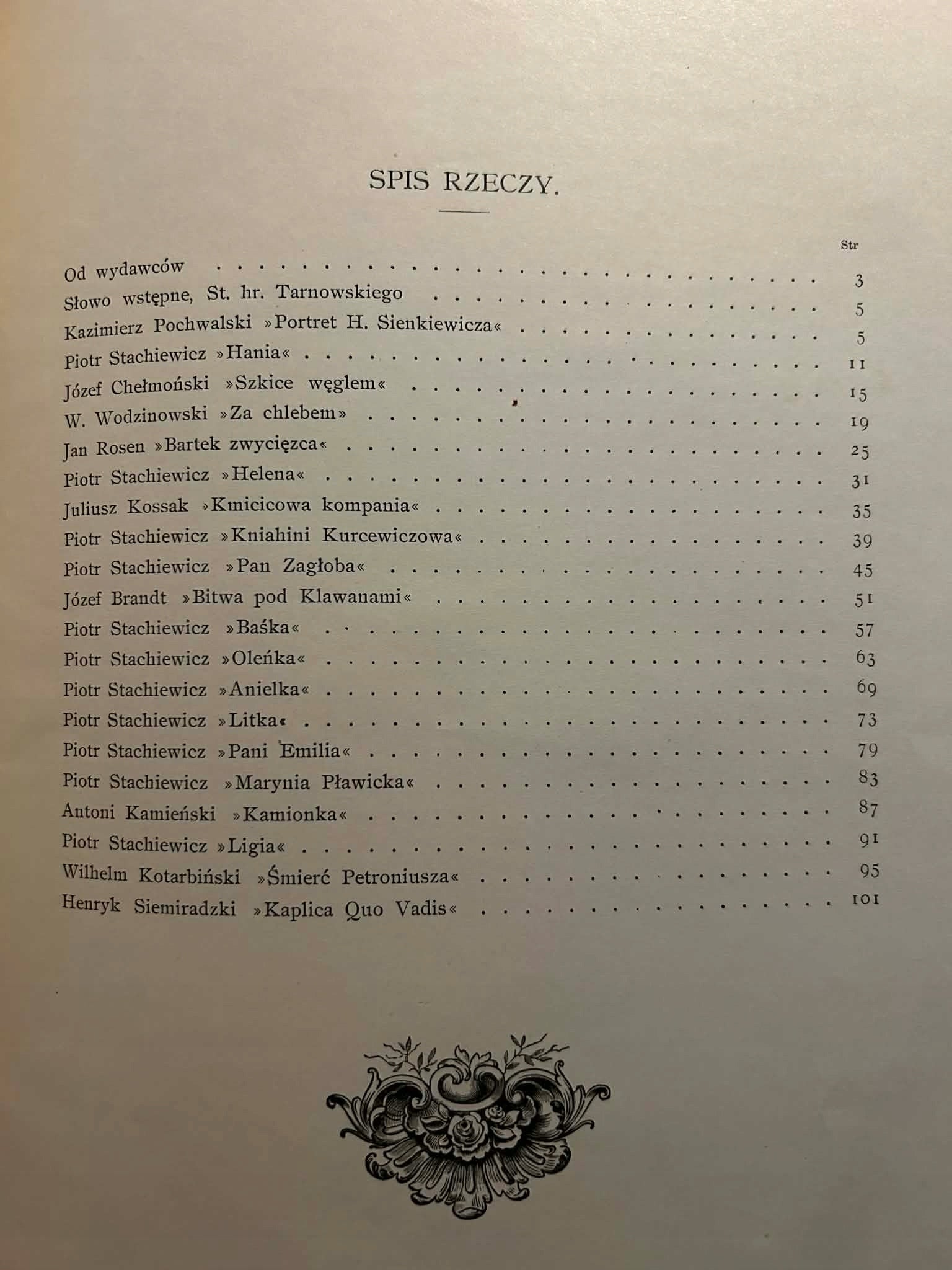 Album jubileuszowe Henryka Sienkiewicza-wstęp Stanisław Tarnowski [1898 r.]