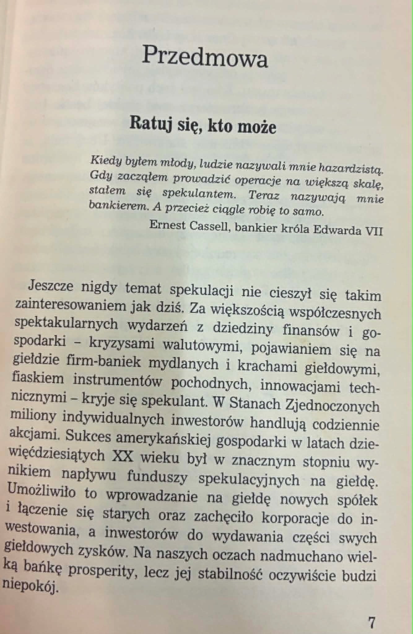 Historia spekulacji Finansowych Edward Chancellor [Spectrum]