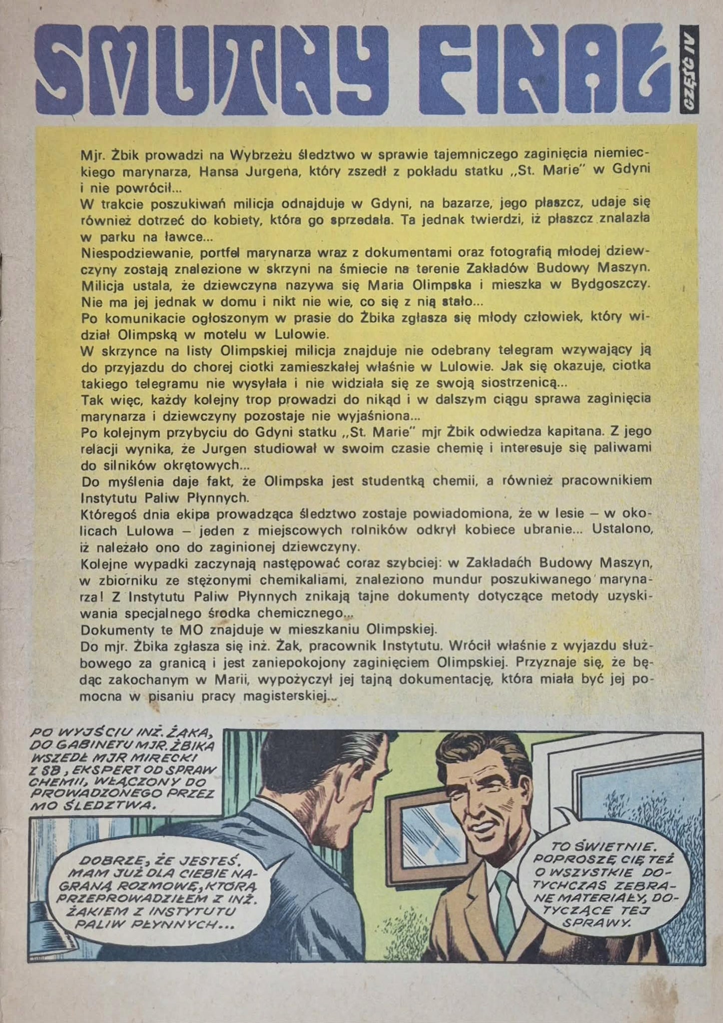 Smutny finał część 4 Cykl Kapitan Żbik [I wydanie]
