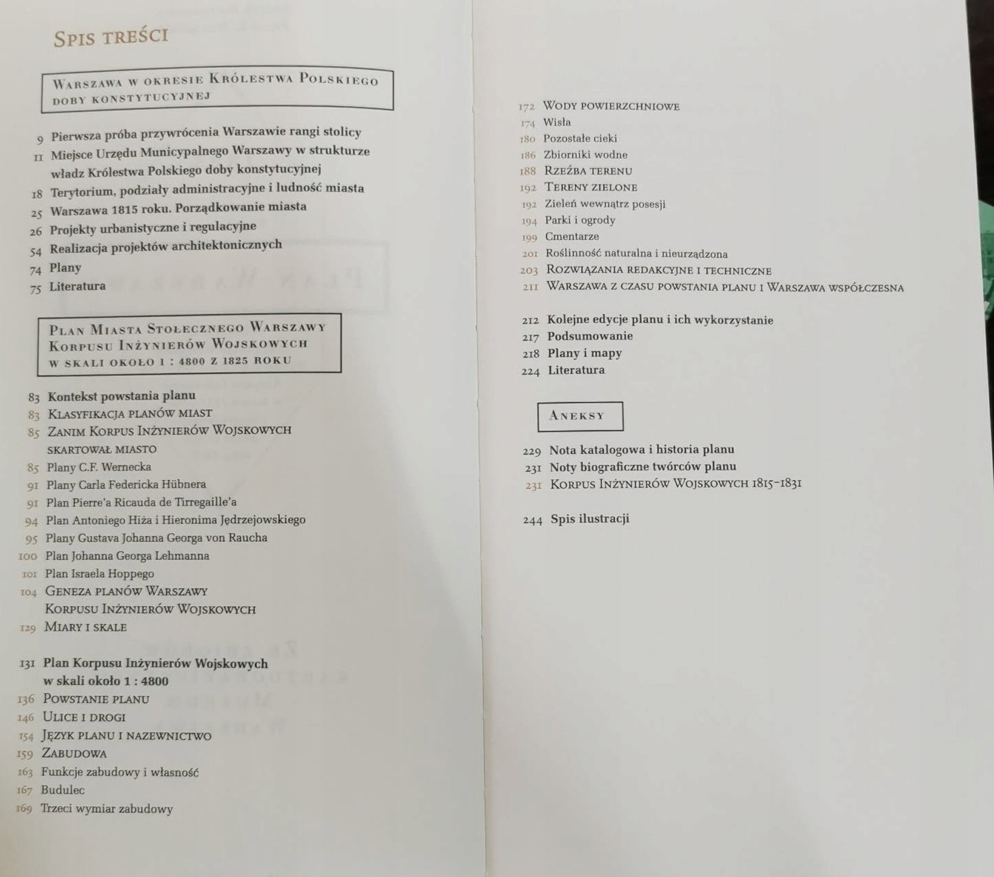 Plan Warszawy 1825 [tekst + mapy], K. Bartoszewicz, P. Weszpiński
