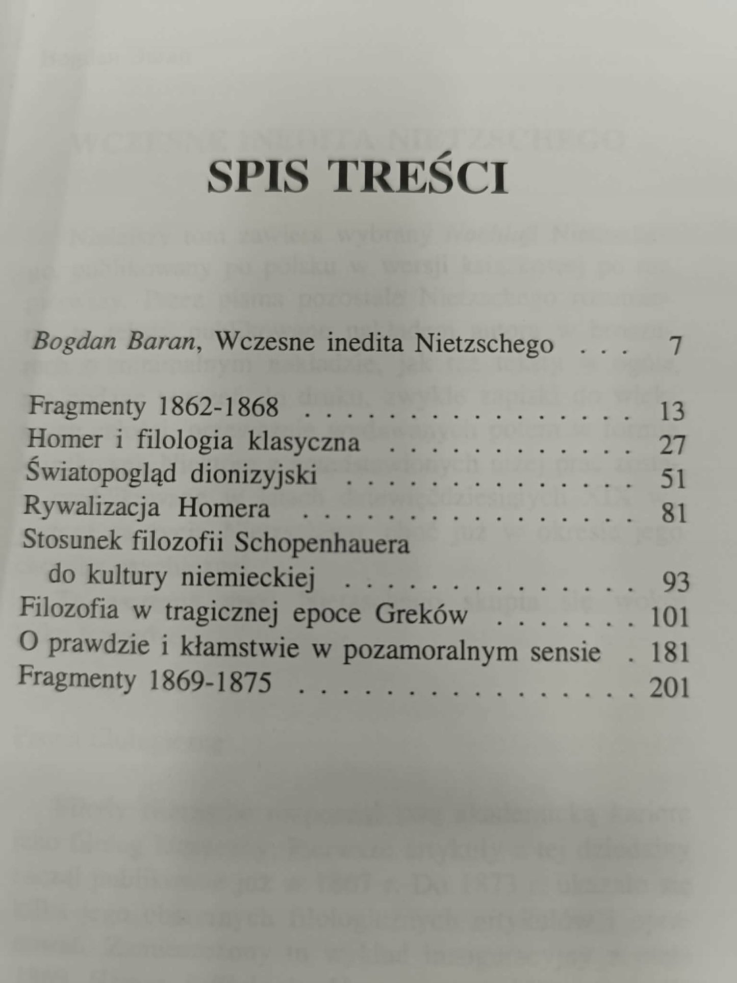 FRIEDRICH NIETZSCHE, PISMA POZOSTAŁE 1862 1875