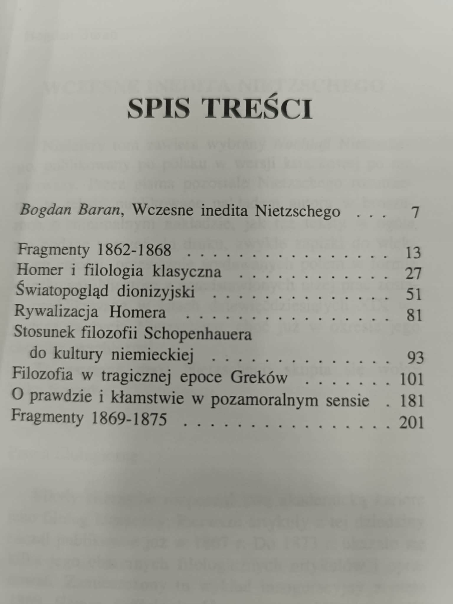 FRIEDRICH NIETZSCHE, PISMA POZOSTAŁE 1862 1875