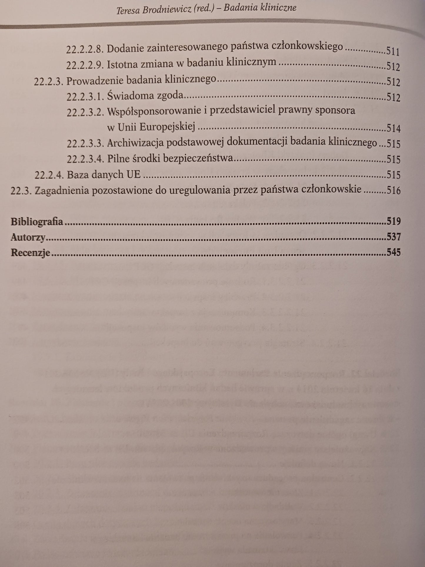 Badania kliniczne red. Teresa Brodniewicz