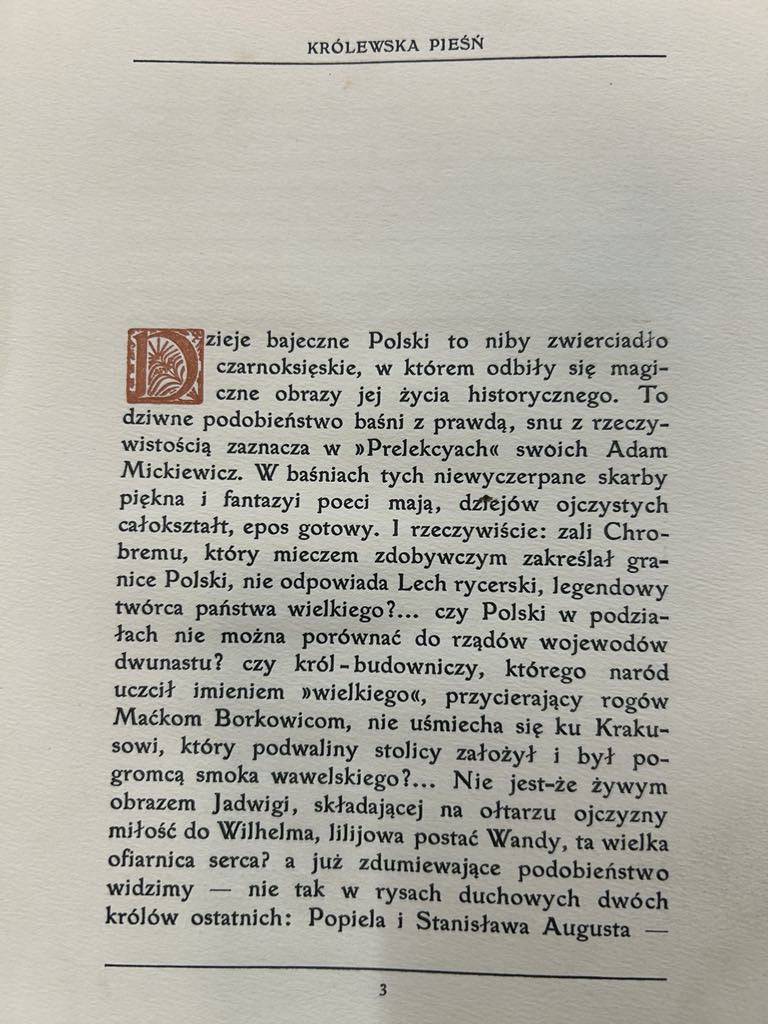 Królewska pieśń - Kazimierz Gliński [1907 r.]