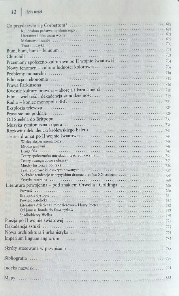 Dzieje kultury brytyjskiej Wojciech Lipoński
