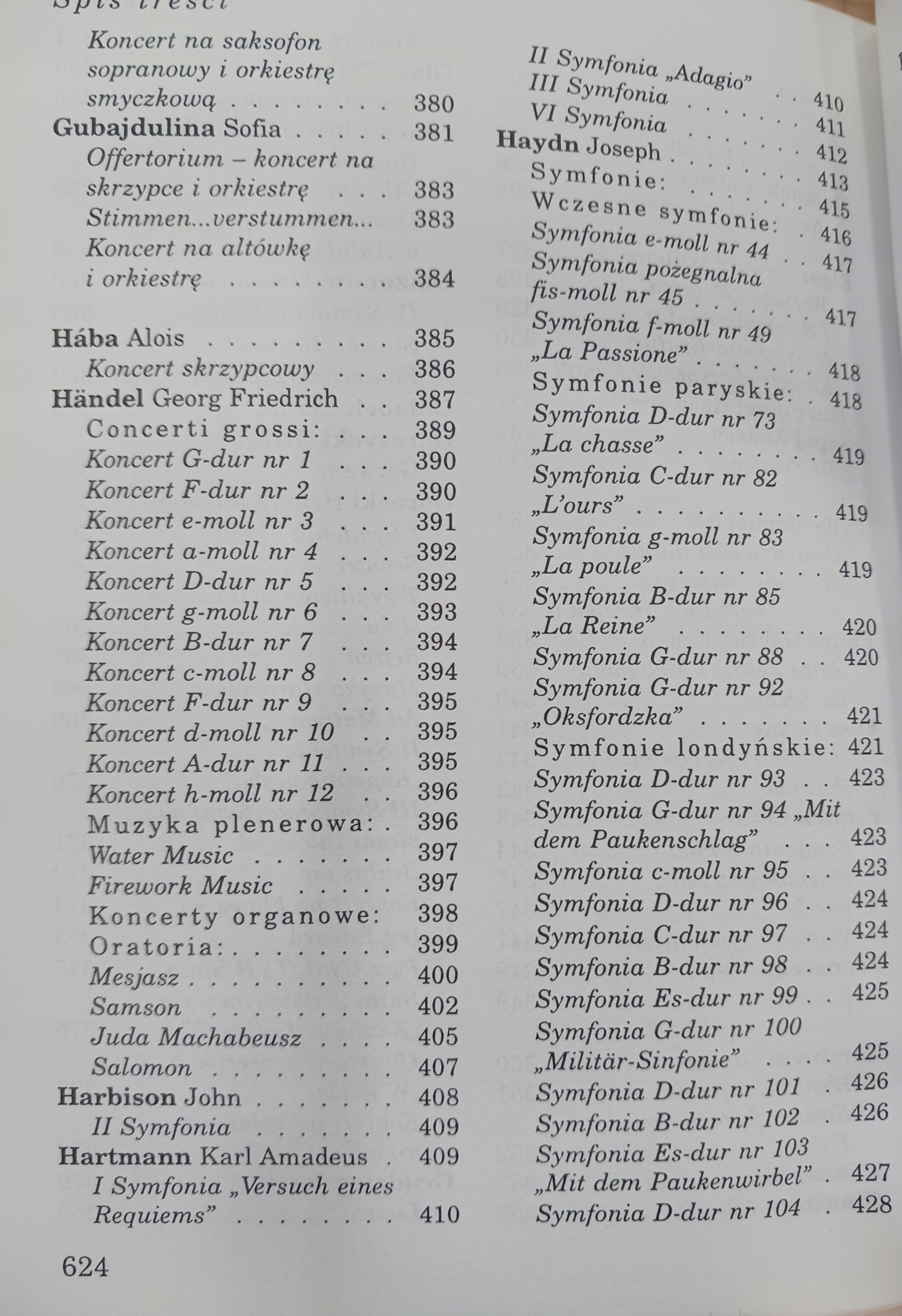 Przewodnik po muzyce koncertowej Część 1 i 2 Praca zbiorowa