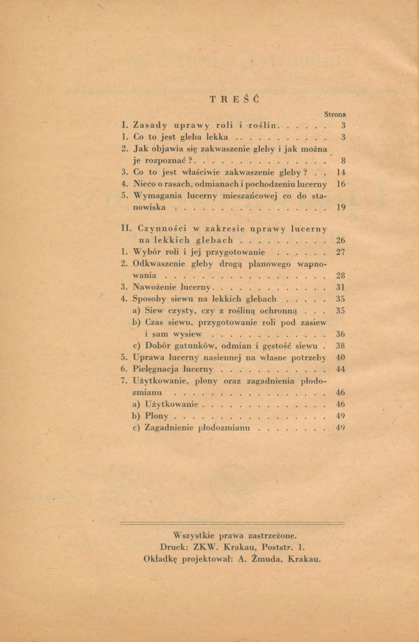 Uprawa lucerny na lekkich glebach, Könekamp Alfred [Kraków 1942]