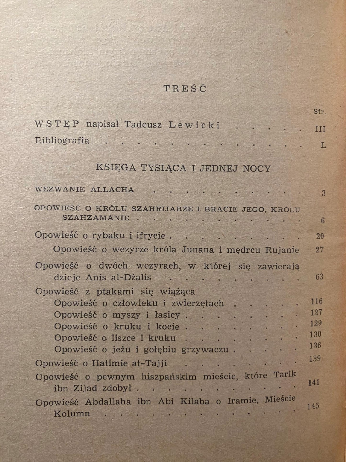 Księga tysiąca i jednej nocy Władysław Kubiak