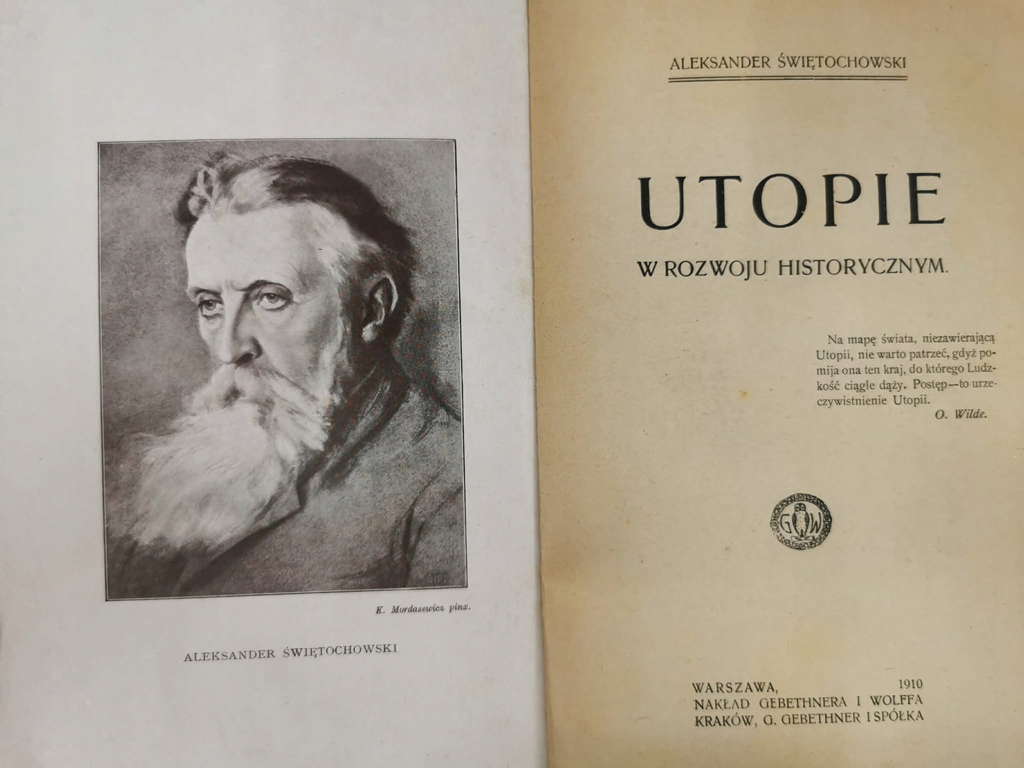 Utopie, A. Świętochowski [1910]