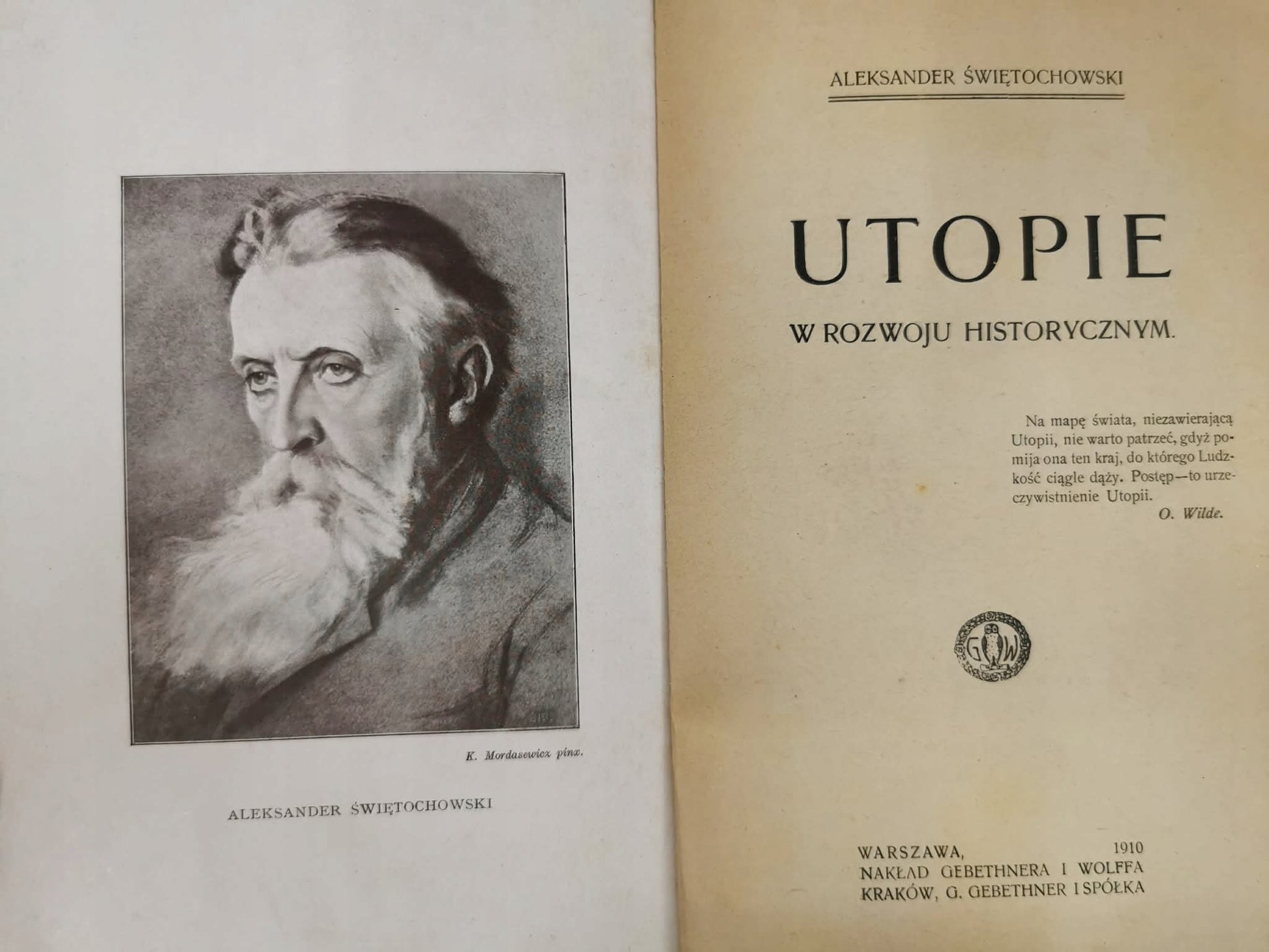 Utopie, A. Świętochowski [1910]
