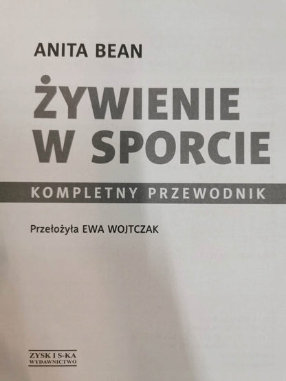 Żywienie w sporcie, Anita Bean