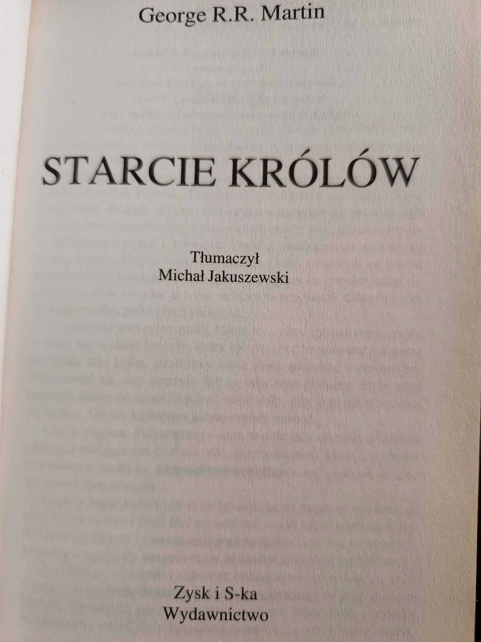 George R.R. Martin x8 seria: Pieśń Lodu i Ognia Gra o tron, Starcie królów