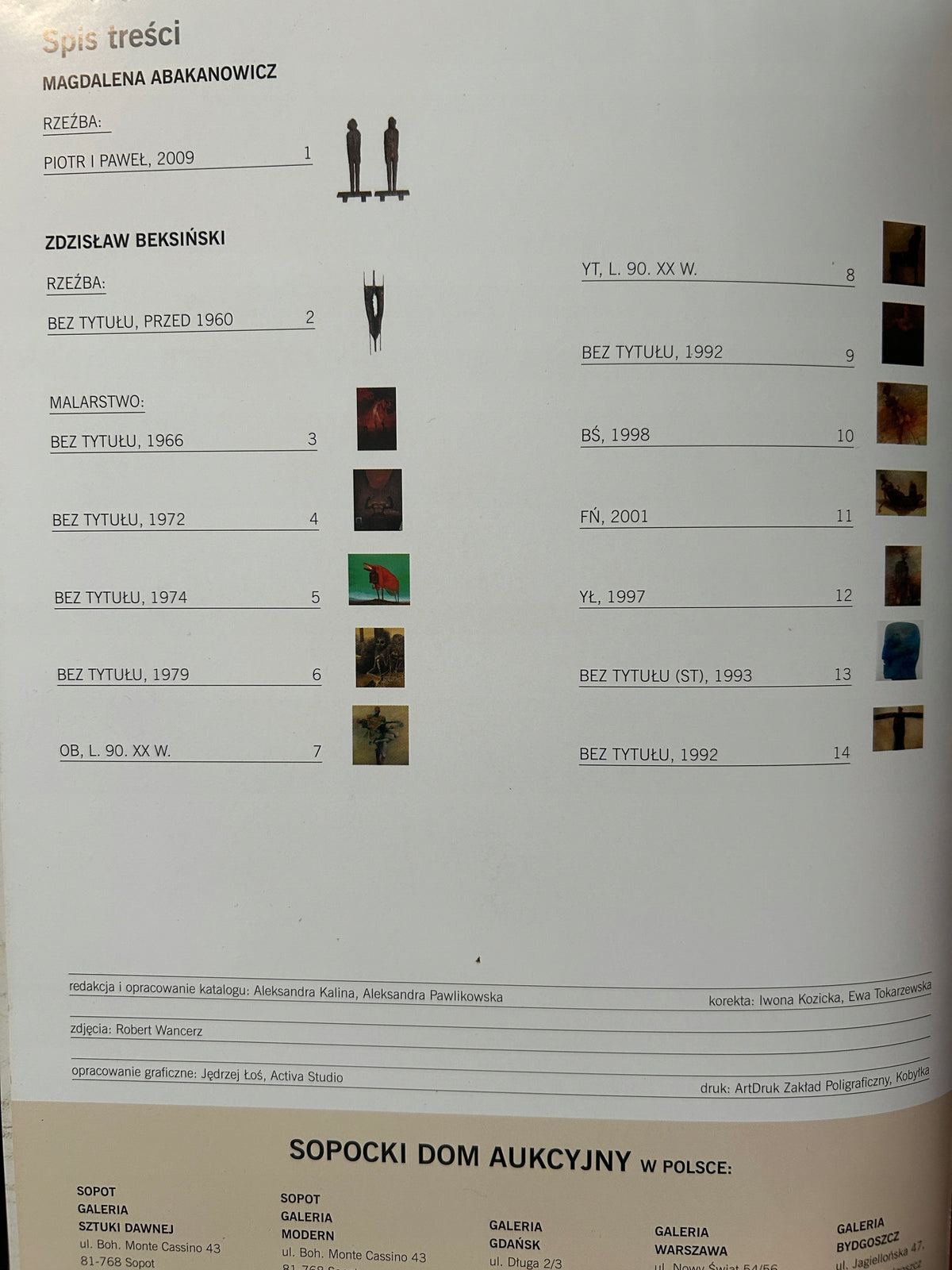 Materia. Faktura. Forma - Abakanowicz i Beksiński Wystawa 10.07-3.09