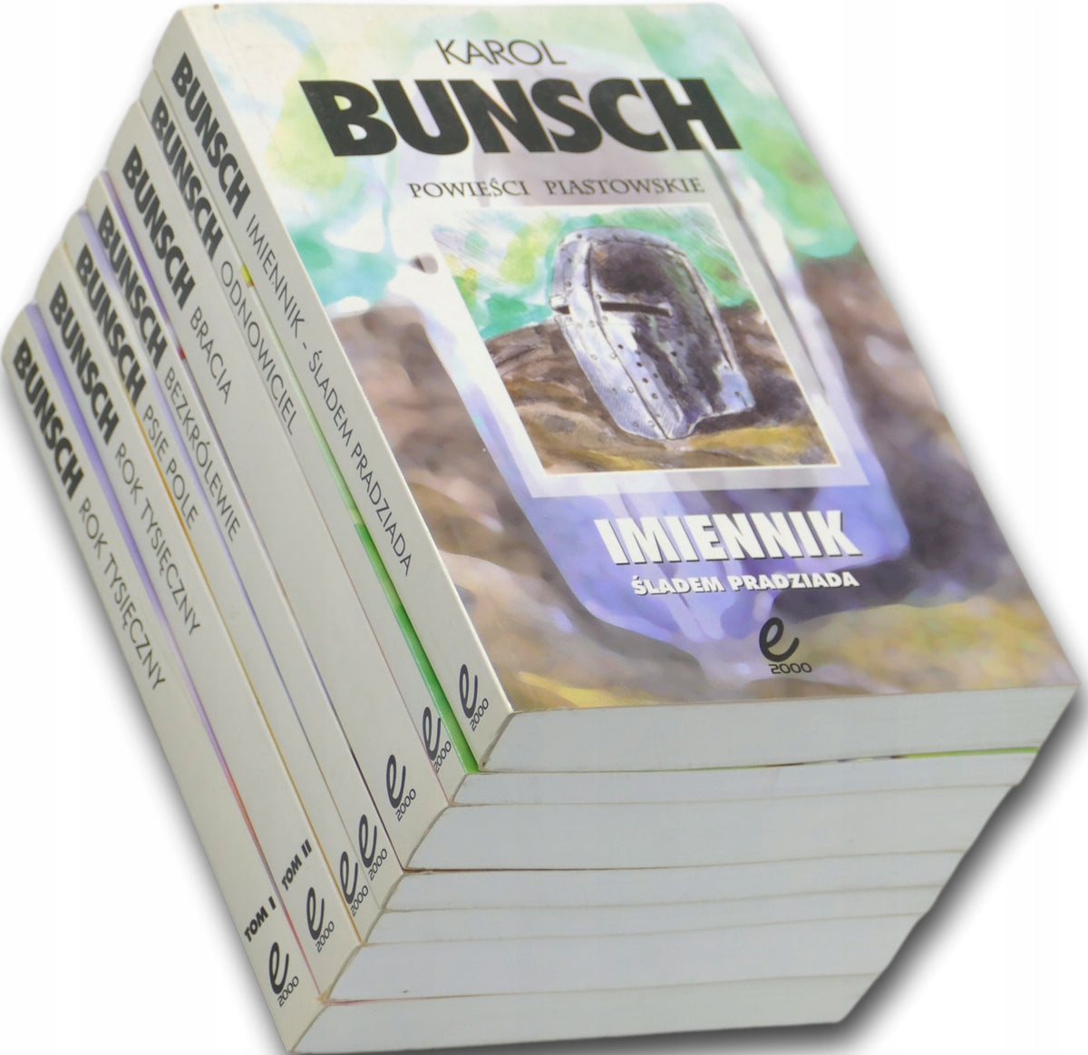 Karol Bunsch Powieści Piastowskie Zestaw x7 [Psie pole, Bracia, Odnowiciel]