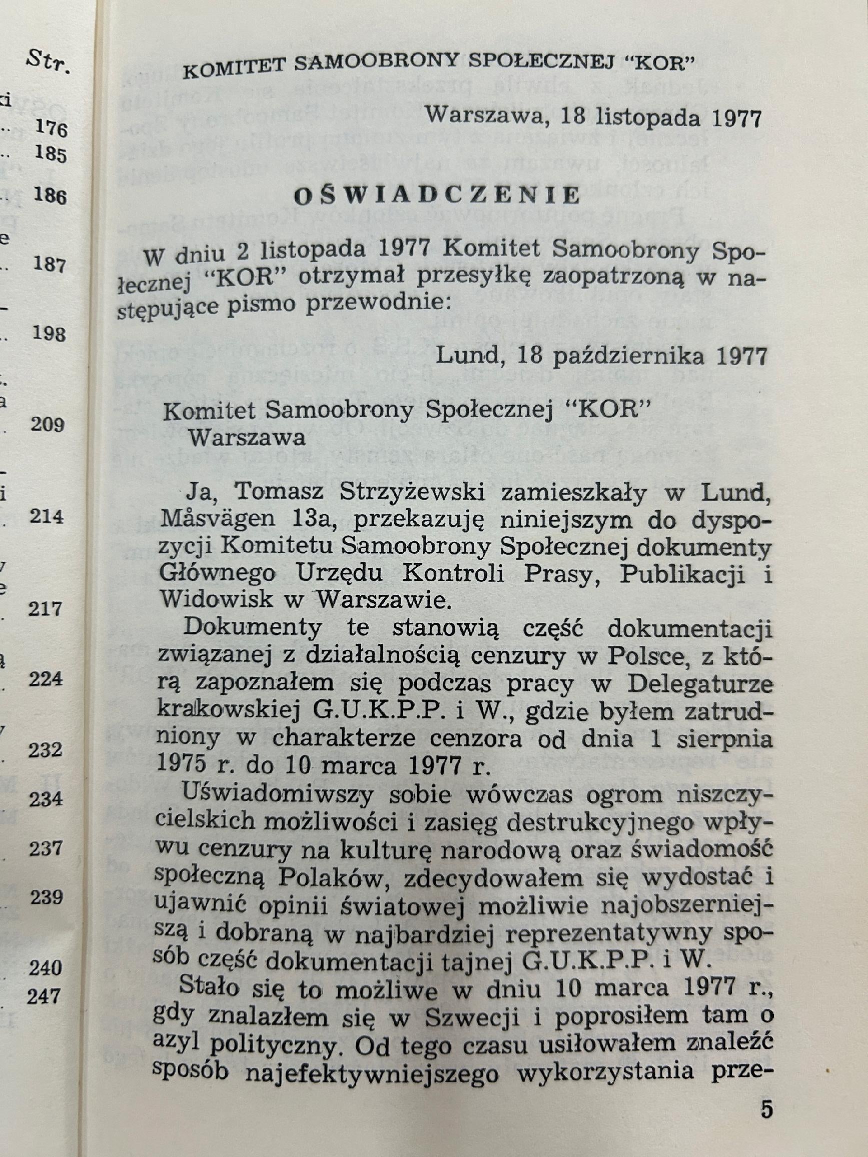 Czarna księga cenzury PRL Tom 1 - Tomasz Strzyżewski