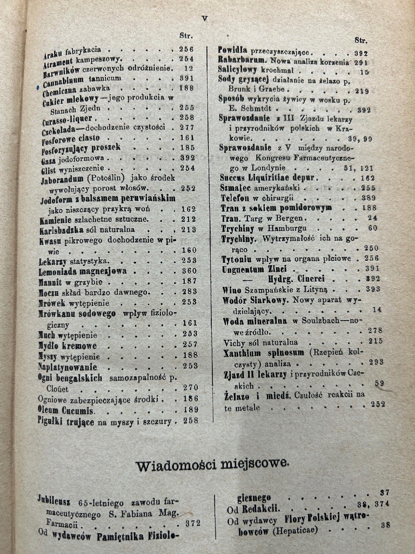 Wiadomości farmaceutyczne Tom IX - pod redakcją Jana Mrozowskiego [1882 r.]