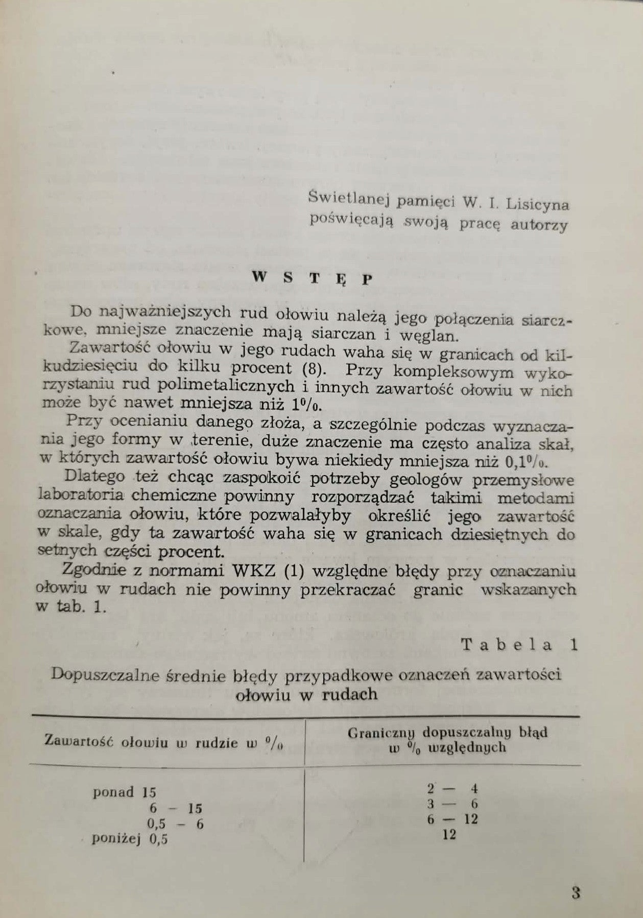 Metody przyspieszonego oznaczania ołowiu i ich zastosowanie w analizie rud