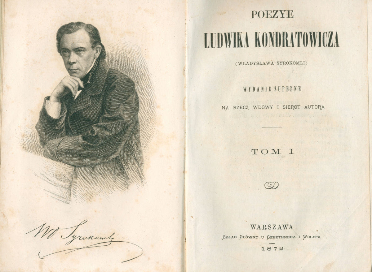 Syrokomla Władysław Poezye Ludwika Kondratowicza t. I-X [komplet][1872]