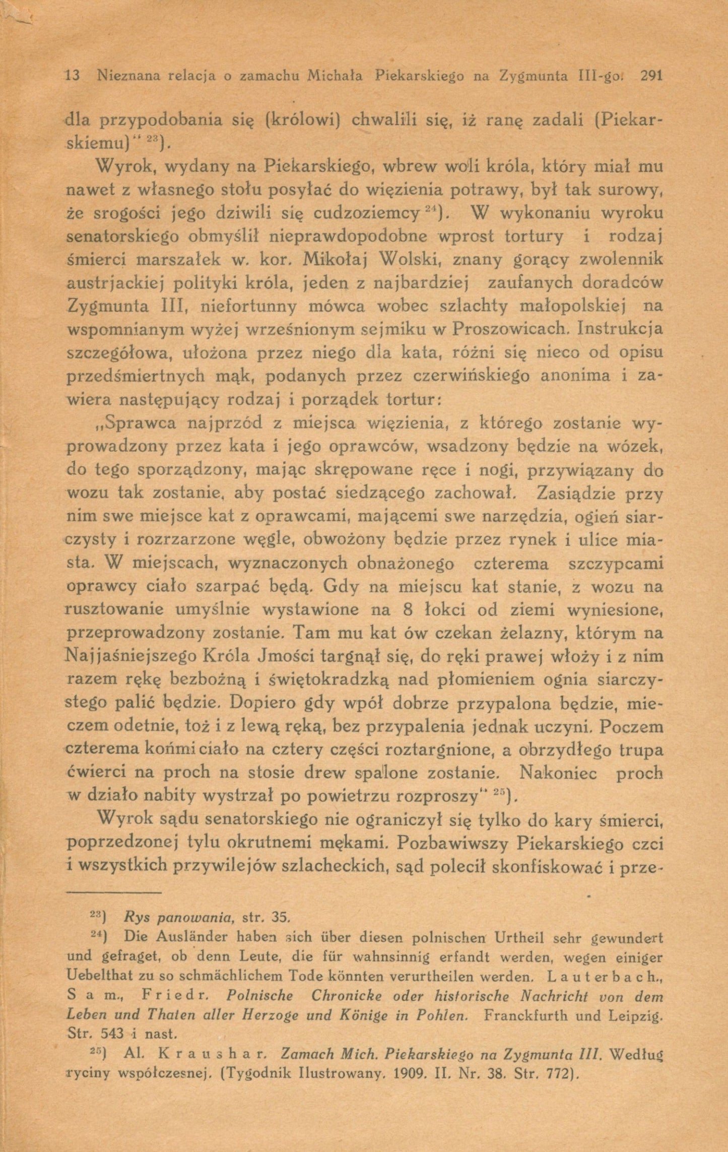 Bańkowski Nieznana relacja o zamachu Michała Piekarskiego[dedykacja autora]
