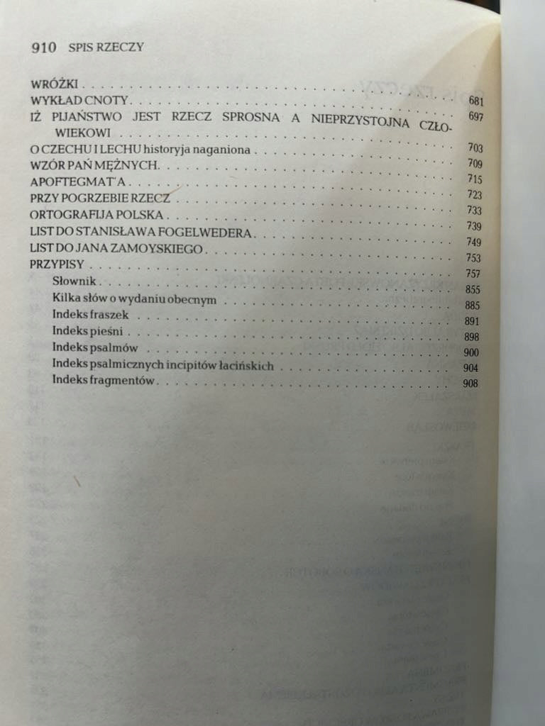 Dzieła polskie - Jan Kochanowski [oprawa skórzana]