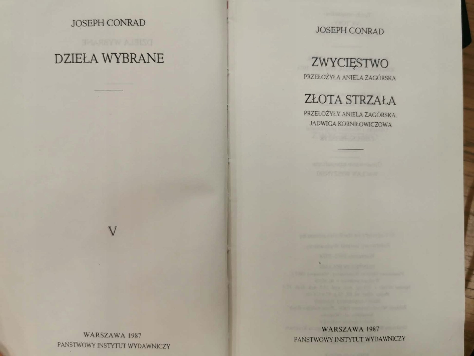 Dzieła Wybrane t. I-VIII, Joseph Conrad