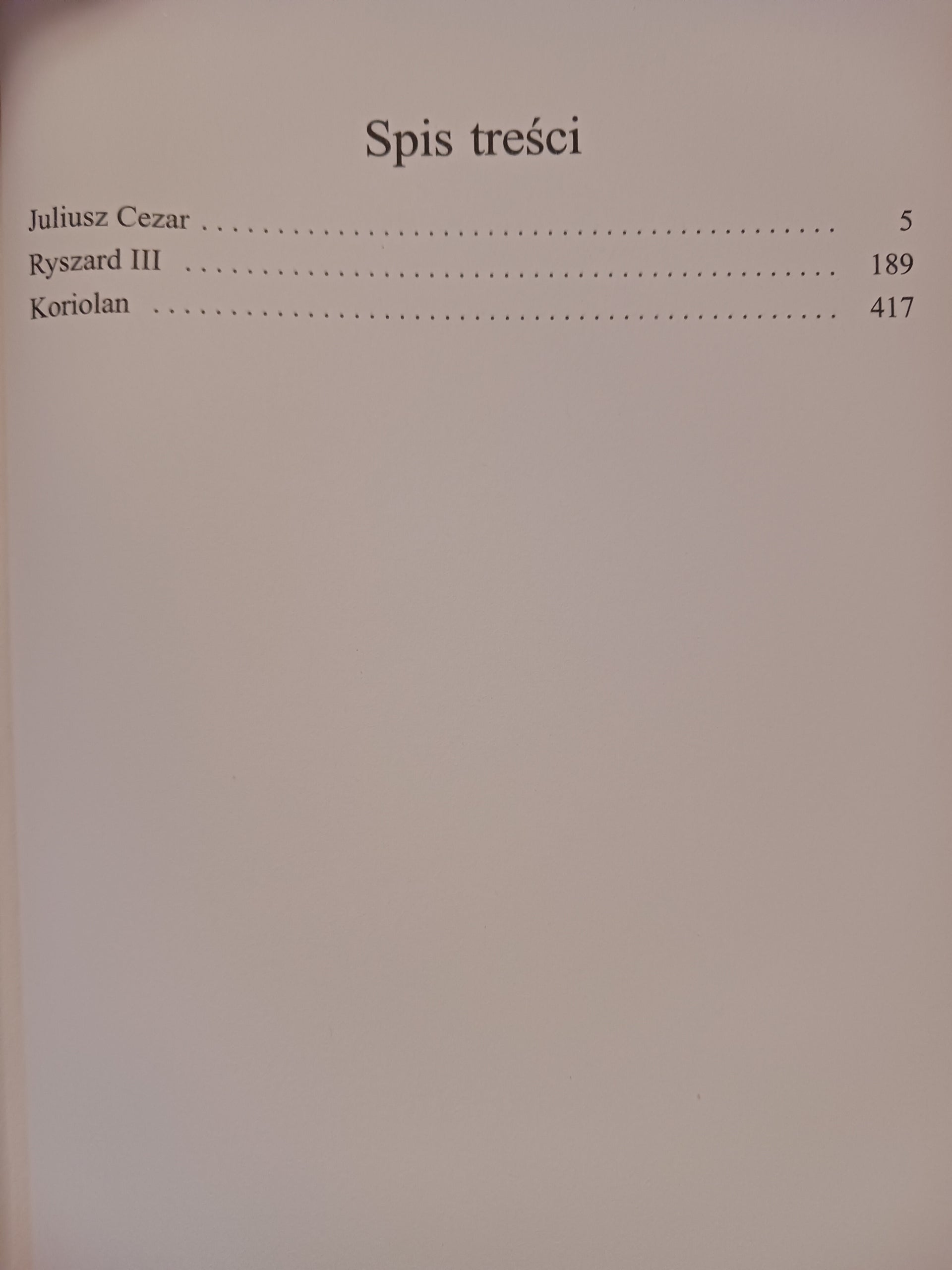 William Shakespeare x3 [zestaw] Juliusz Cezar, Ryszard III, Koriolan + ...
