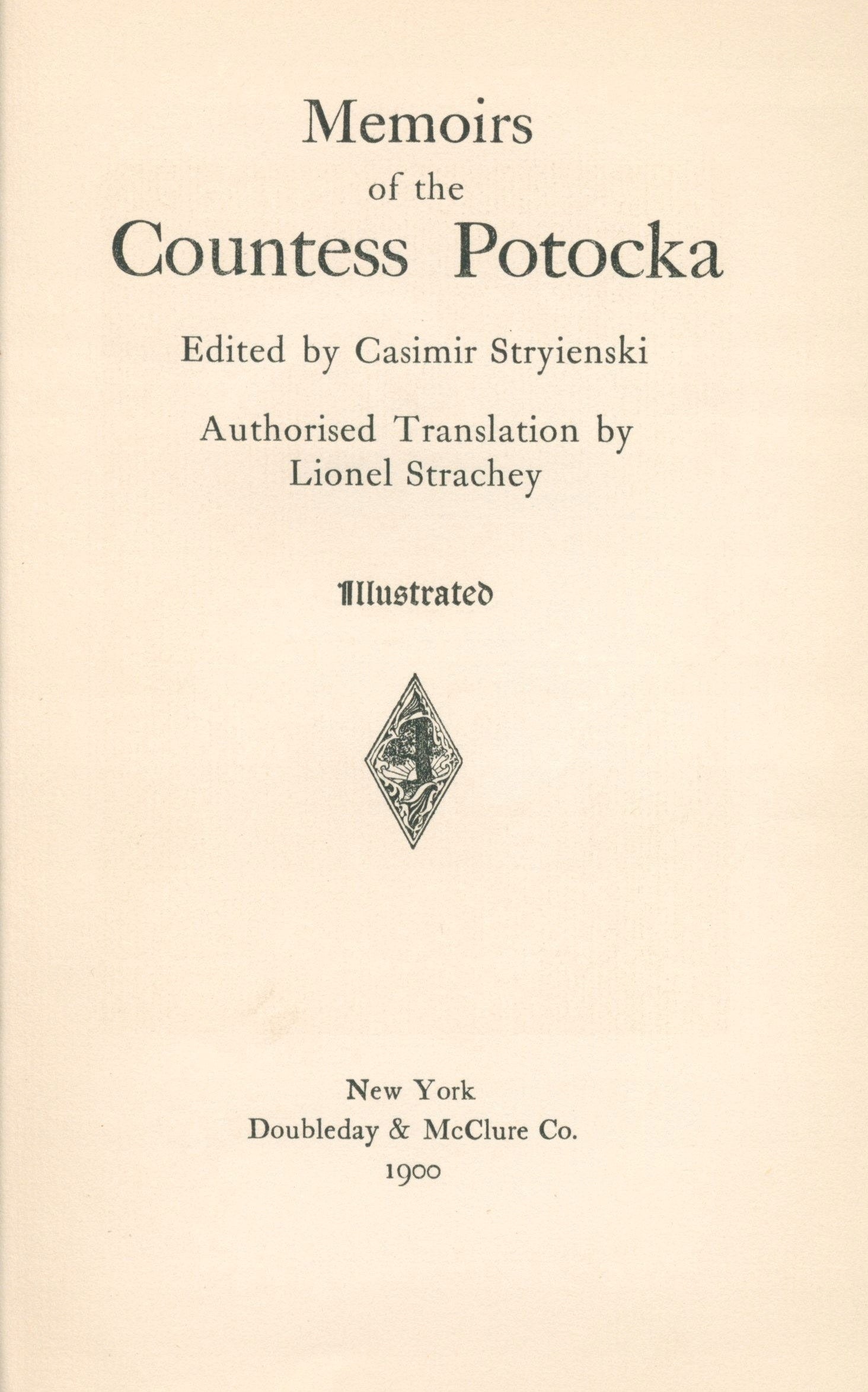 Memoirs of the Countess Potocka, Potocka Anna z Tyszkiewiczów