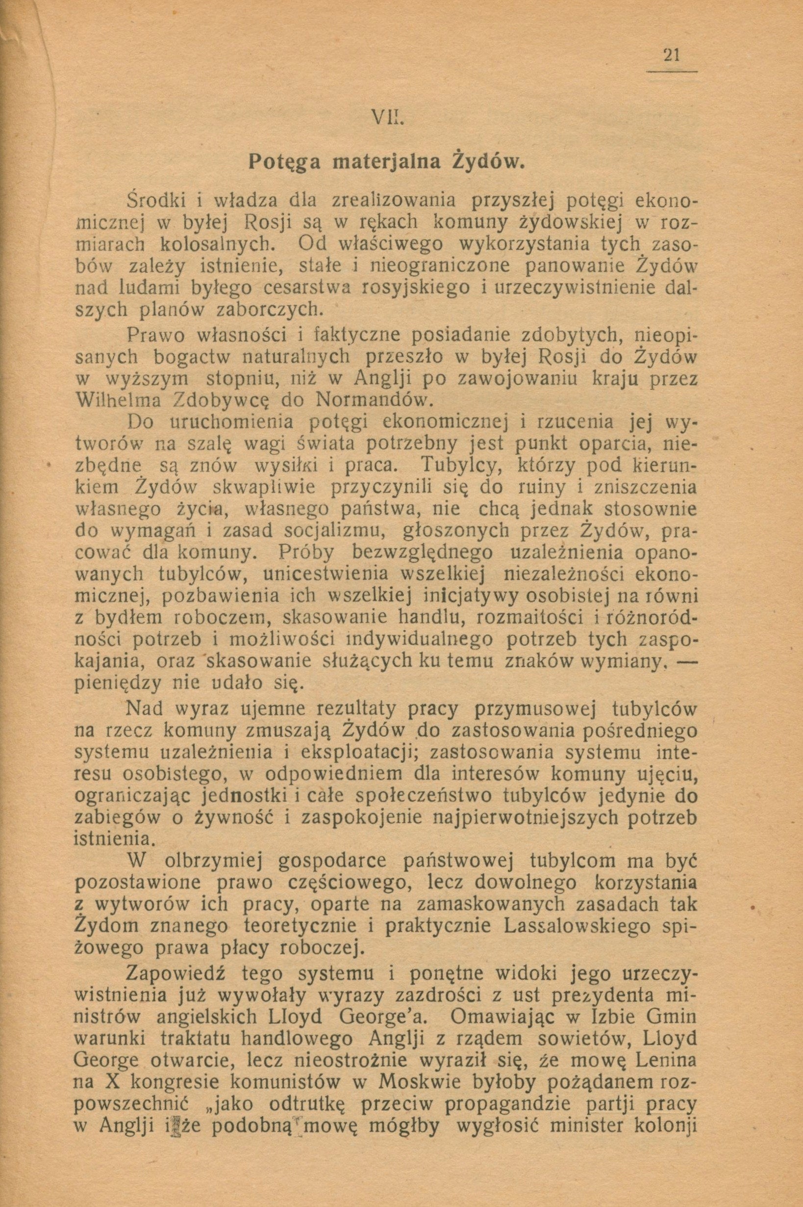 Światowładne dążności Żydów. Szkic polityczny Chmielowski Jordan [1921]