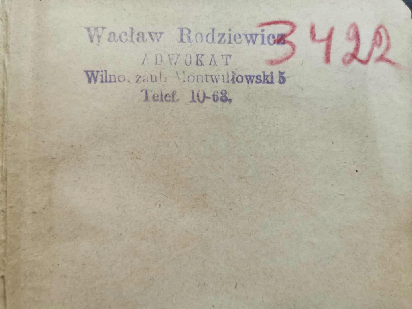 Kalendarz Informator Sądowy na rok 1935 [przedwojenne prawo]