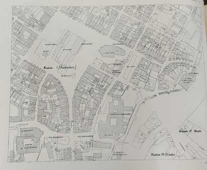Plan miasta Krakowa Ignacego Endere z lat 1802 - 1808. tzw. Senacki