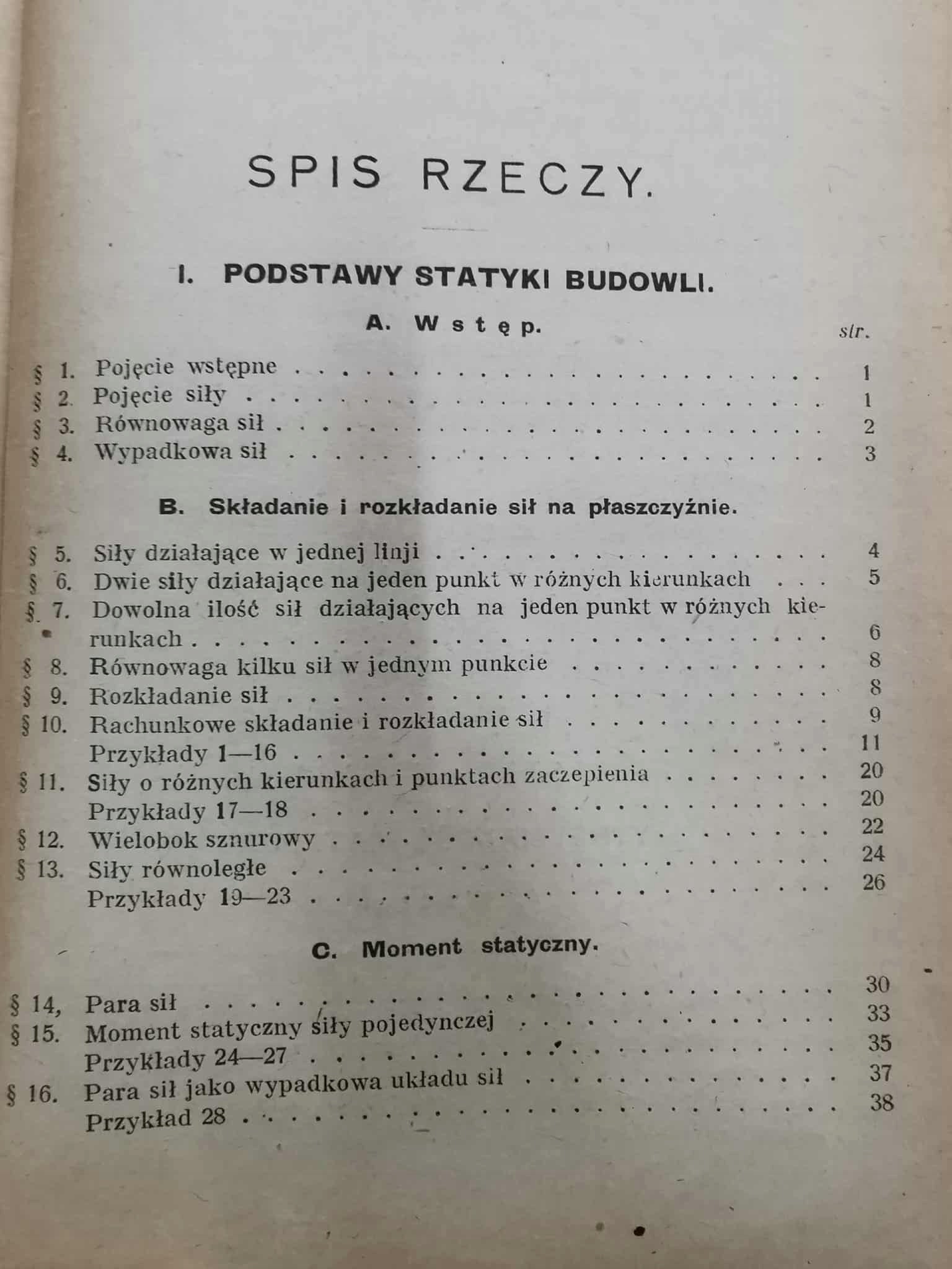 Podręcznik statyki budowli, inż. dr. Stefan Bryła [1920]