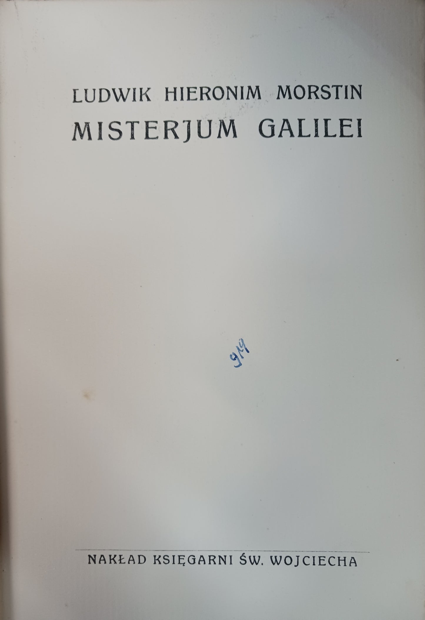 Misterjum Galilei Ludwik Hieronim Morstin