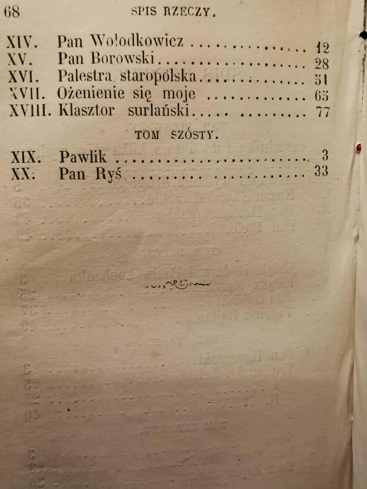 Pamiątki JPana Seweryna Soplicy, H. Rzewuski [lata 80/90. XIX wieku]