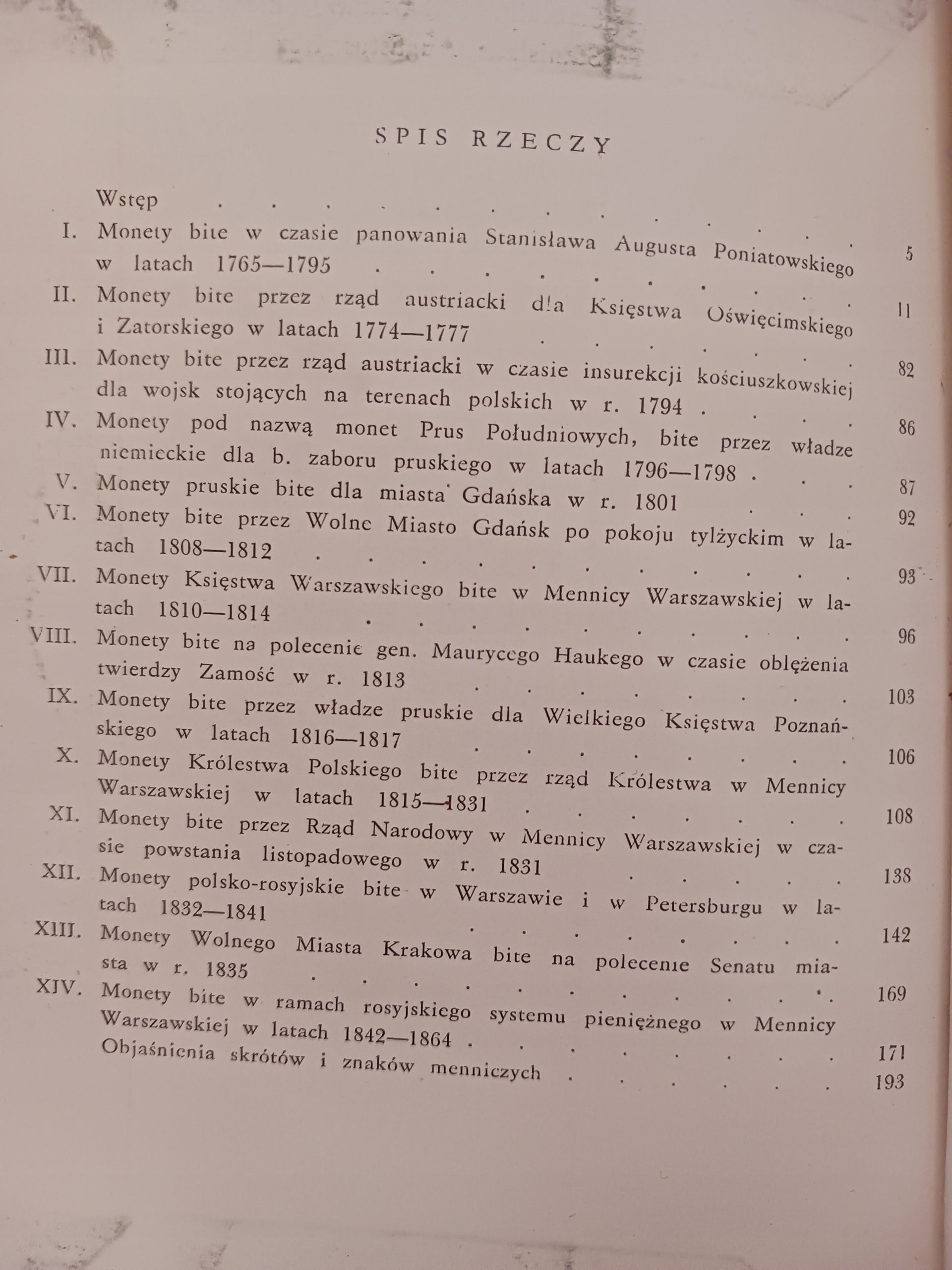 Katalog monet polskich 1765-1864 Tadeusz Jabłoński, Władysław Terlecki