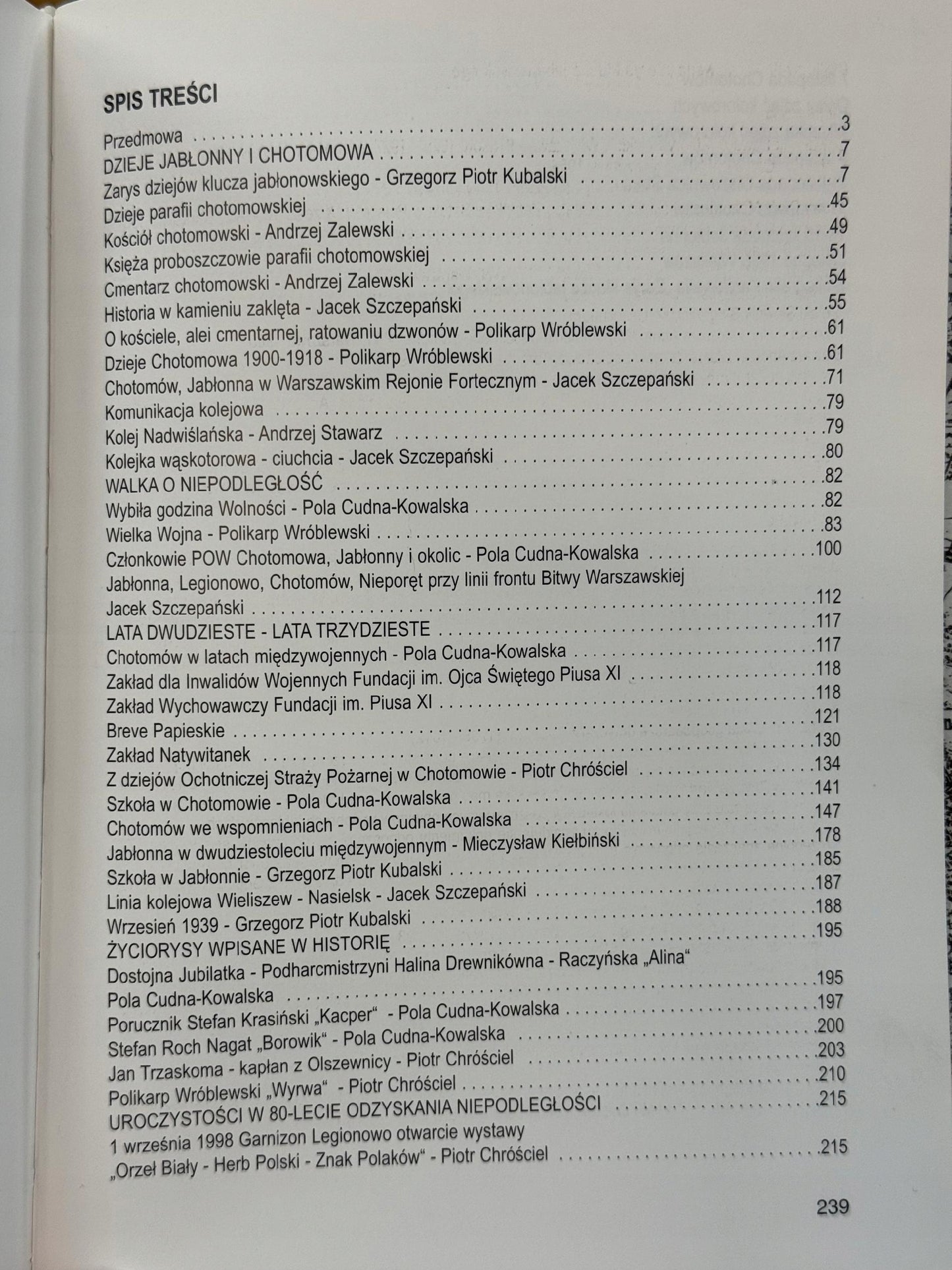 Chotomów, Jabłonna od wieków razem Tom I Praca zbiorowa [obca dedykacja]