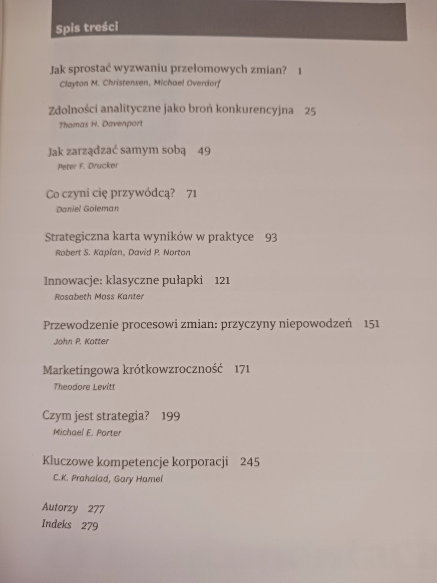 O fundamentach zarządzania, O strategii, O zmianie [zestaw] Praca zbiorowa