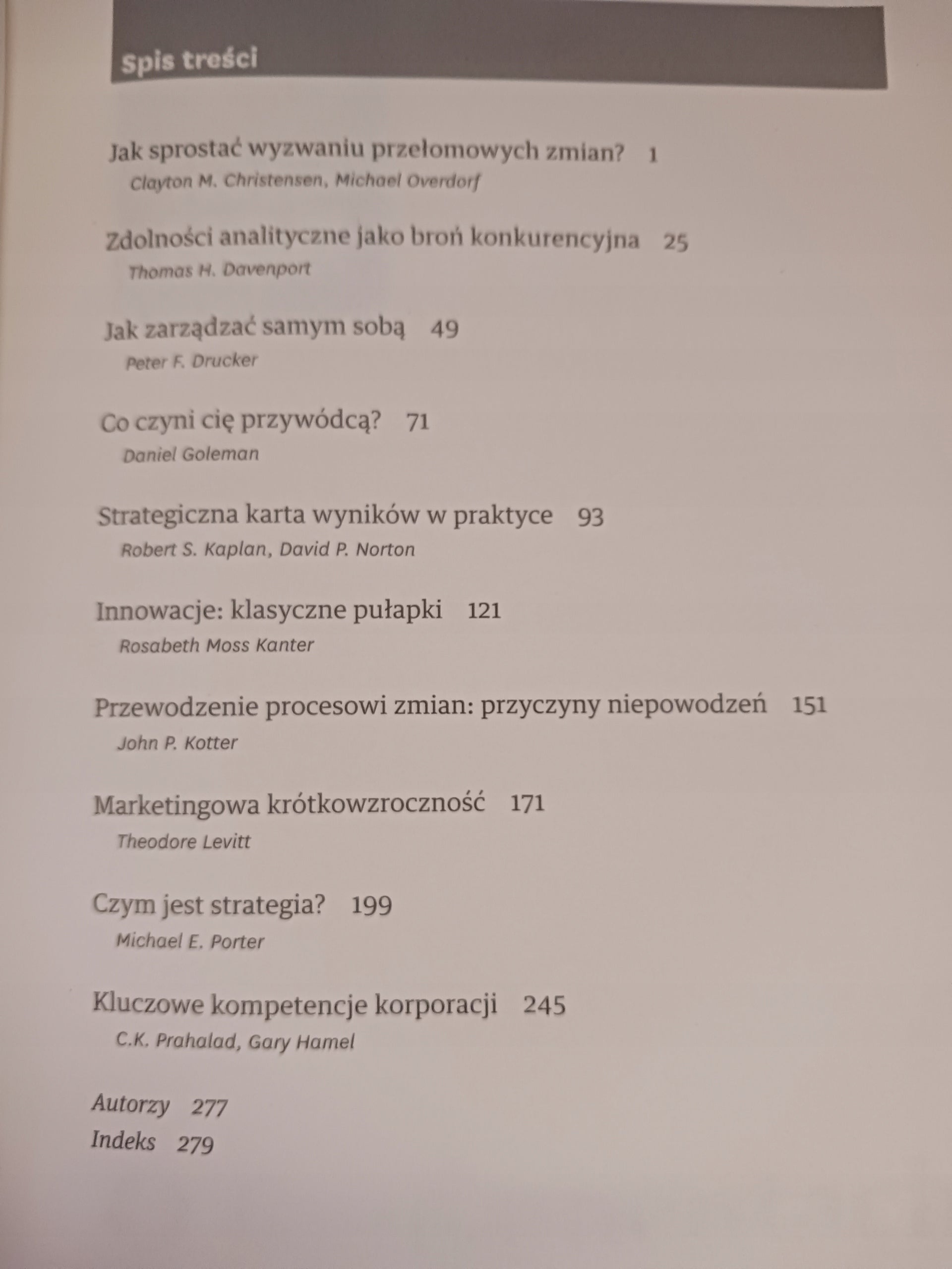 O fundamentach zarządzania, O strategii, O zmianie [zestaw] Praca zbiorowa
