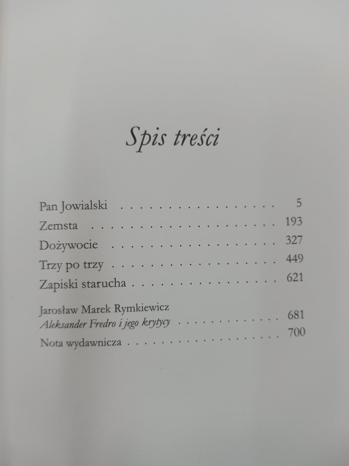 Komedie i inne utwory Aleksander Fredro cz. 1 i 2