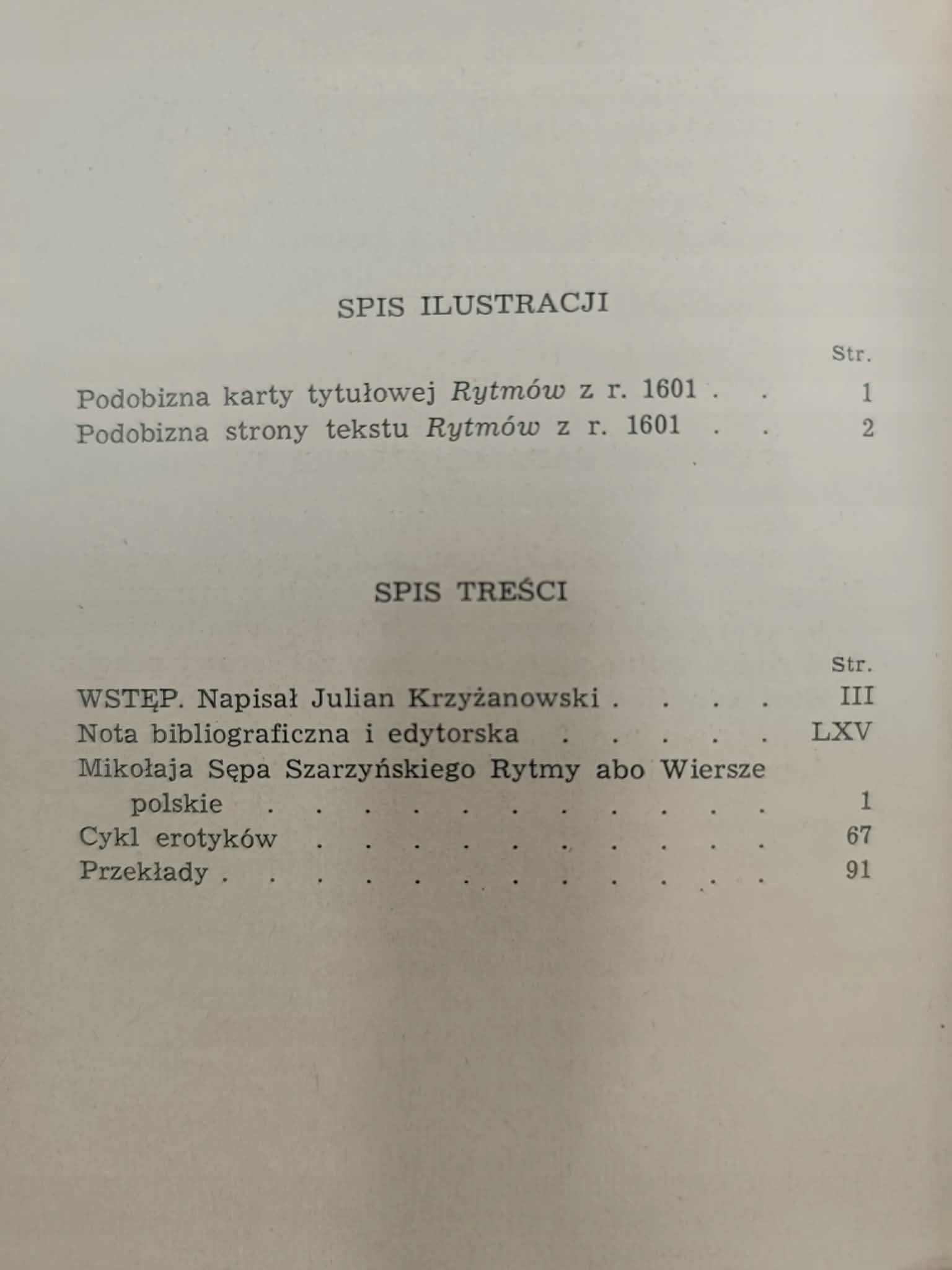 Mikołaj Sęp Szarzyński, Rytmy albo wiersze polskie [Biblioteka Narodowa]