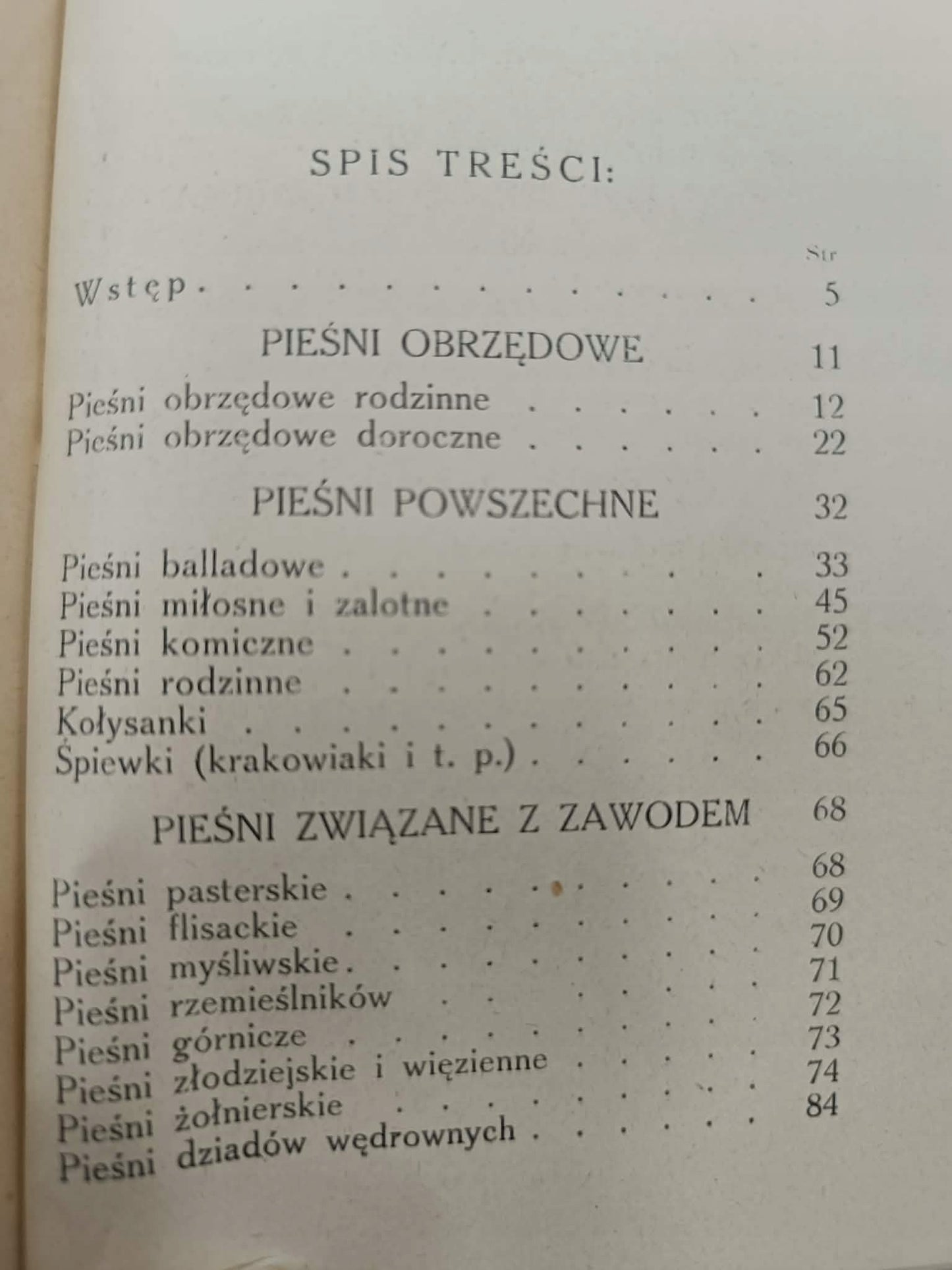 Pieśni ludu polskiego, Jan St Bystroń, Bibljoteczka Orbis, Seria III, T. 3