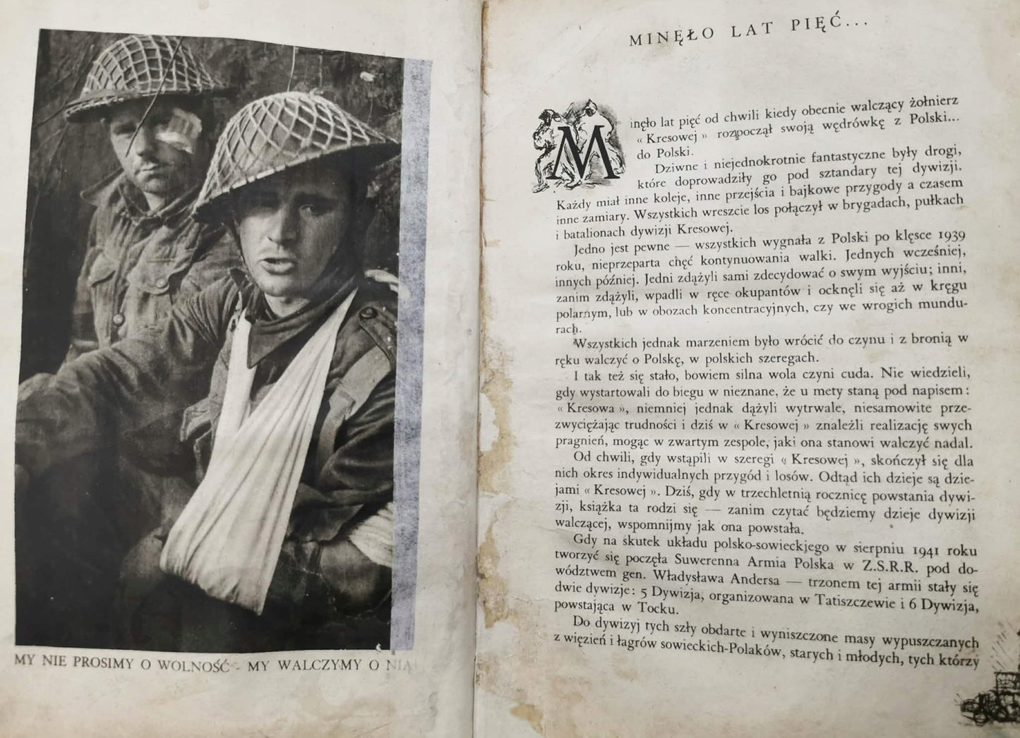 Kresowa Walczy w Italii, opr. Lucjan Paff [1945 Italia] [rysunki A. Werner]