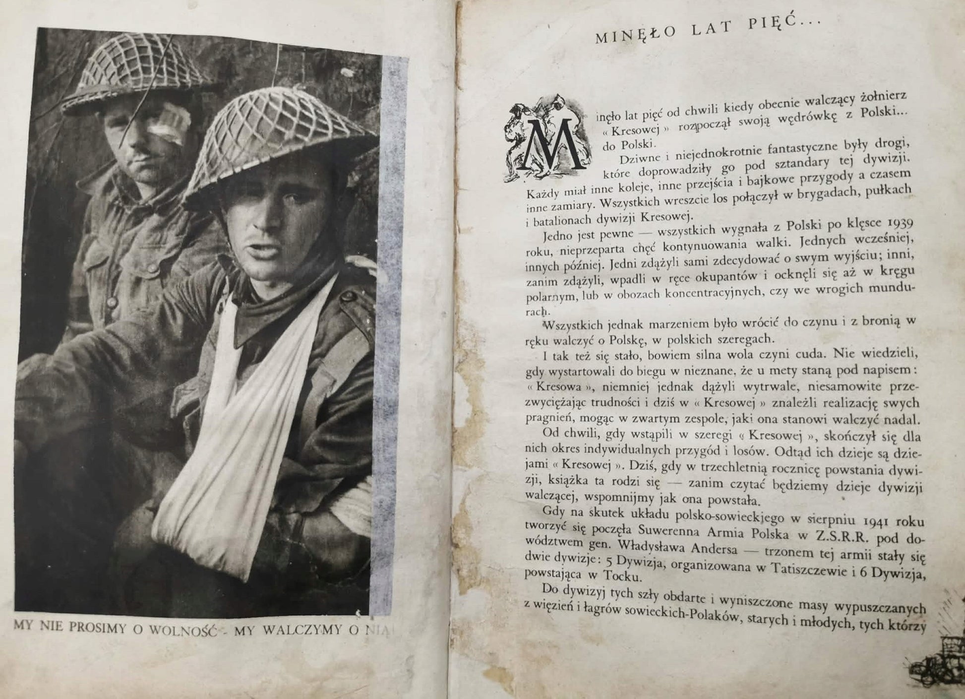 Kresowa Walczy w Italii, opr. Lucjan Paff [1945 Italia] [rysunki A. Werner]