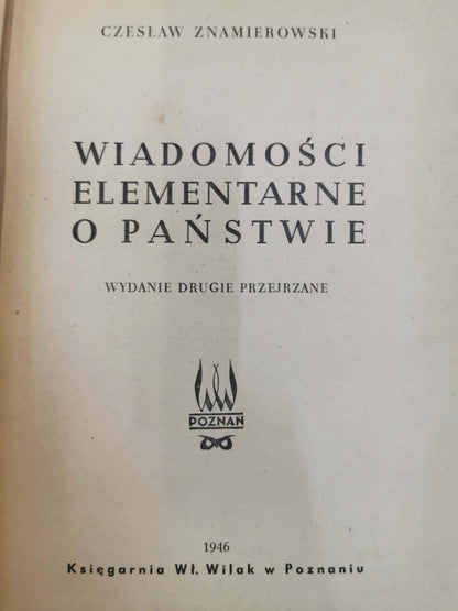 Wiadomości elementarne o państwie, Czesław Znamierowski [1946]
