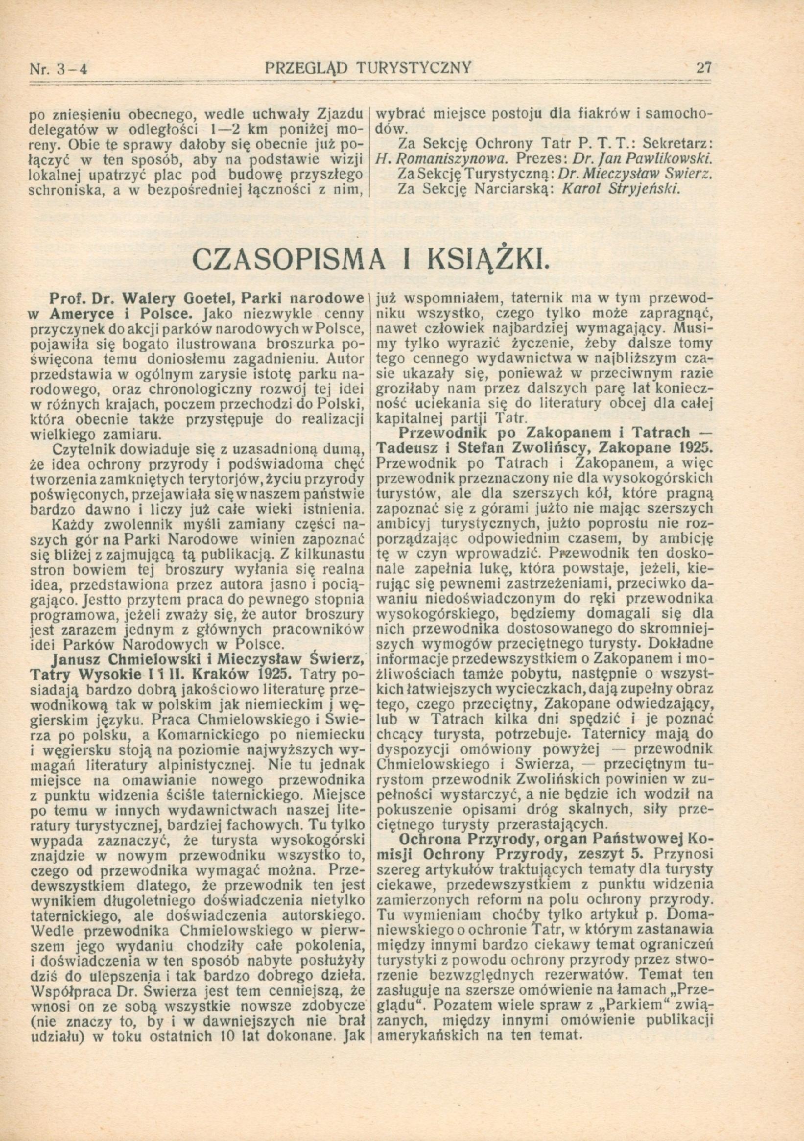 Przegląd turystyczny. Kwartalnik Polskiego Towarzystwa Tatrzańskiego