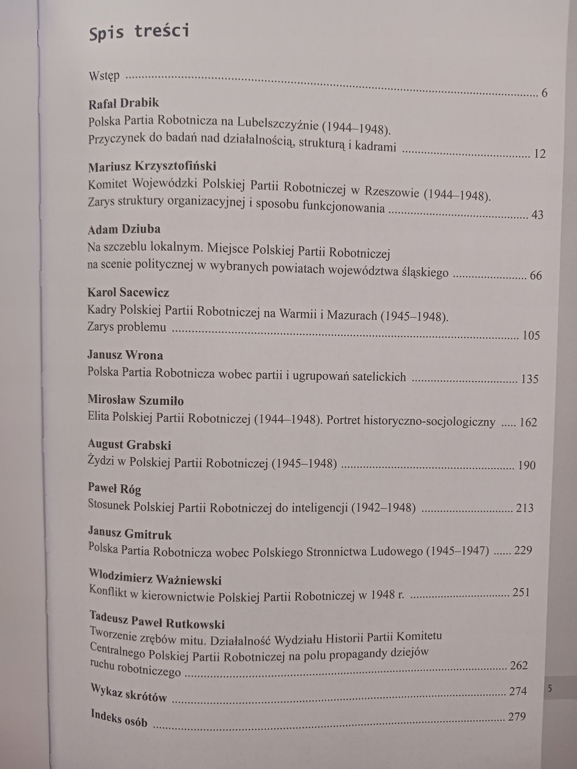 Polska Partia Robotnicza 1944-1948 Studia i szkice Praca zbiorowa